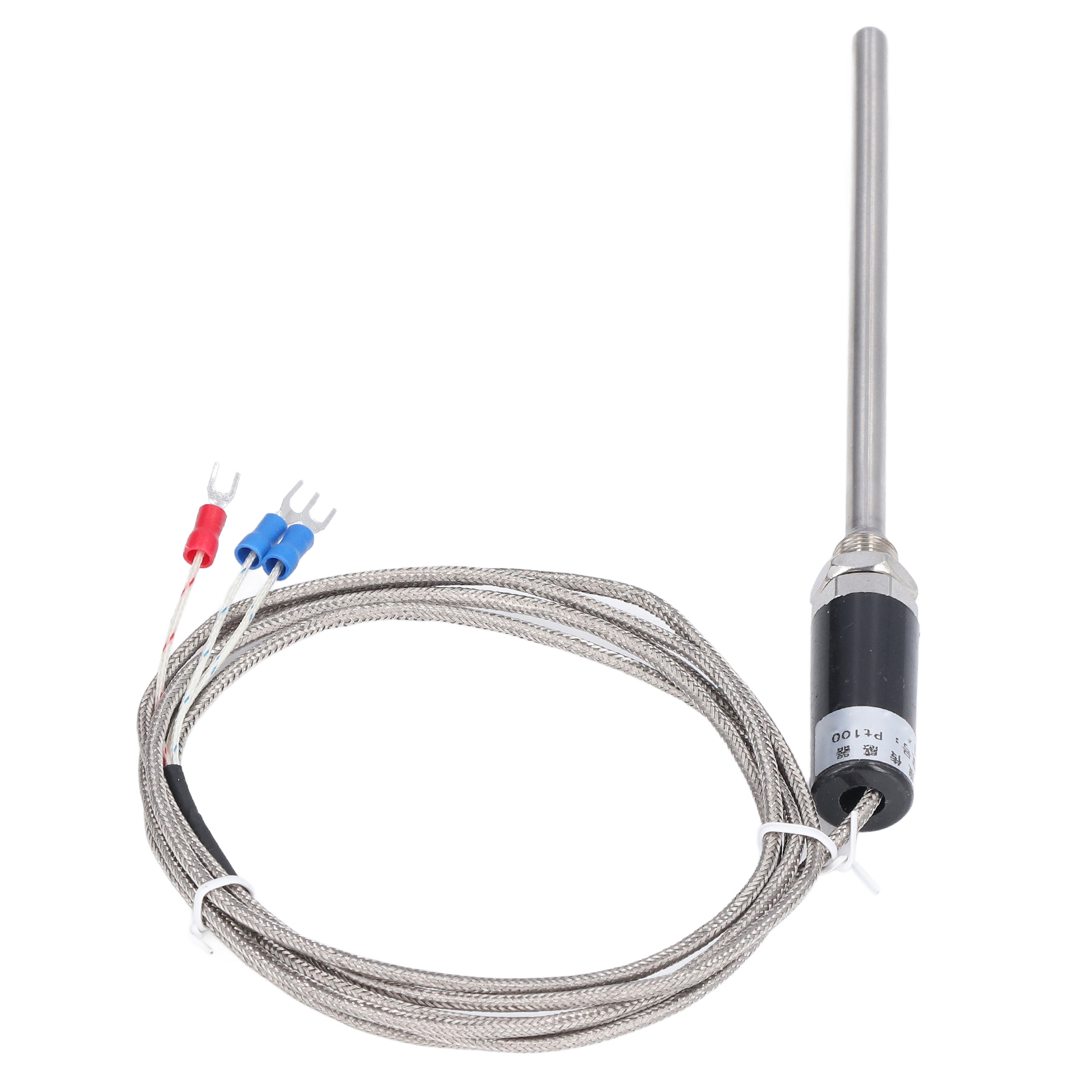 Wasserdichter Pt100 Wzpt-10 Temperaturfühler, Tauchthermistor Für Präzise Messungen, Widerstandssensor Aus Edelstahldraht, Für Industrielle Anwendungen Und Flüssigkeiten.