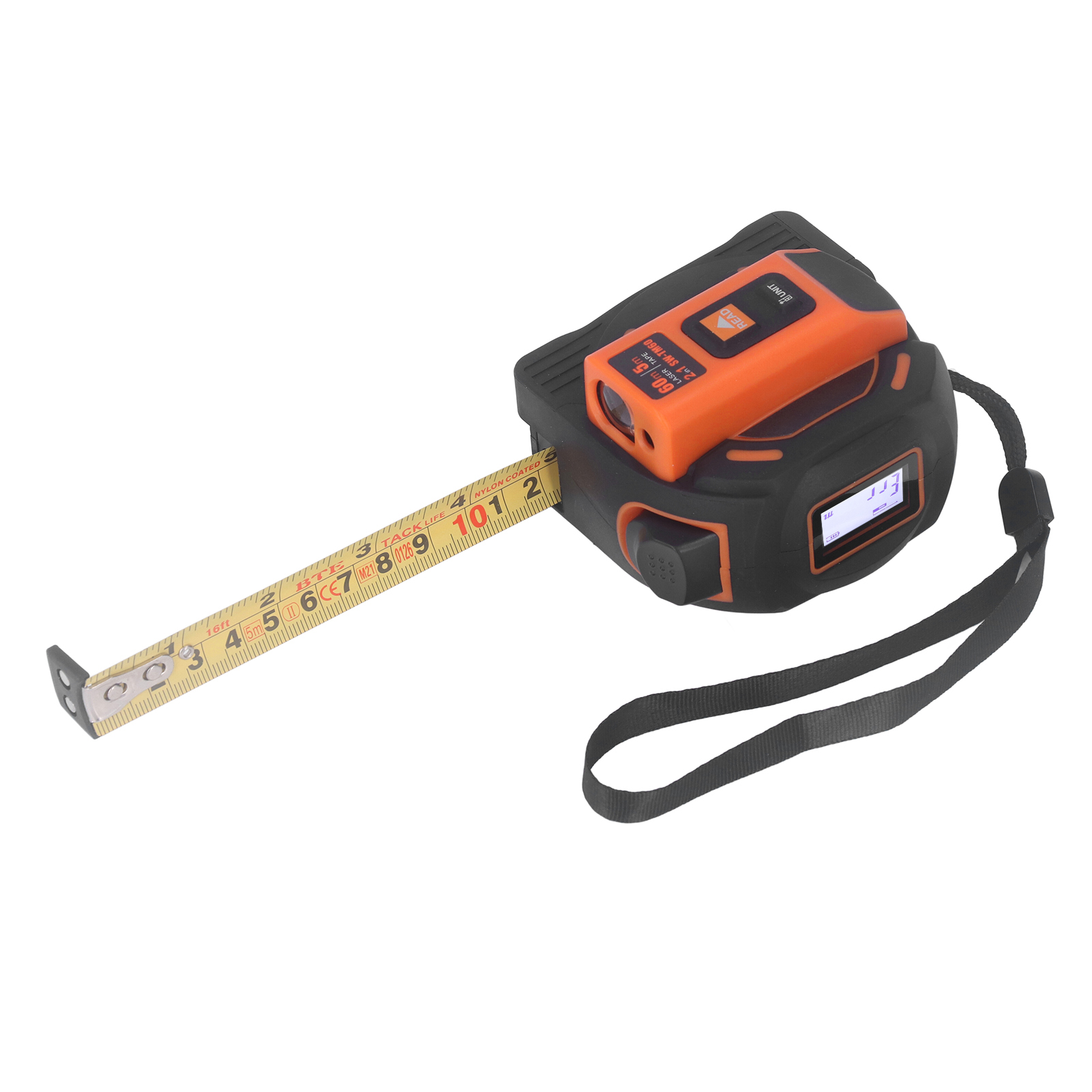 2-in-1 Laser-entfernungsmesser, Hand-entfernungsmesser, Elektronisches Distanzmessgerät Swtm60, Hohe Genauigkeit