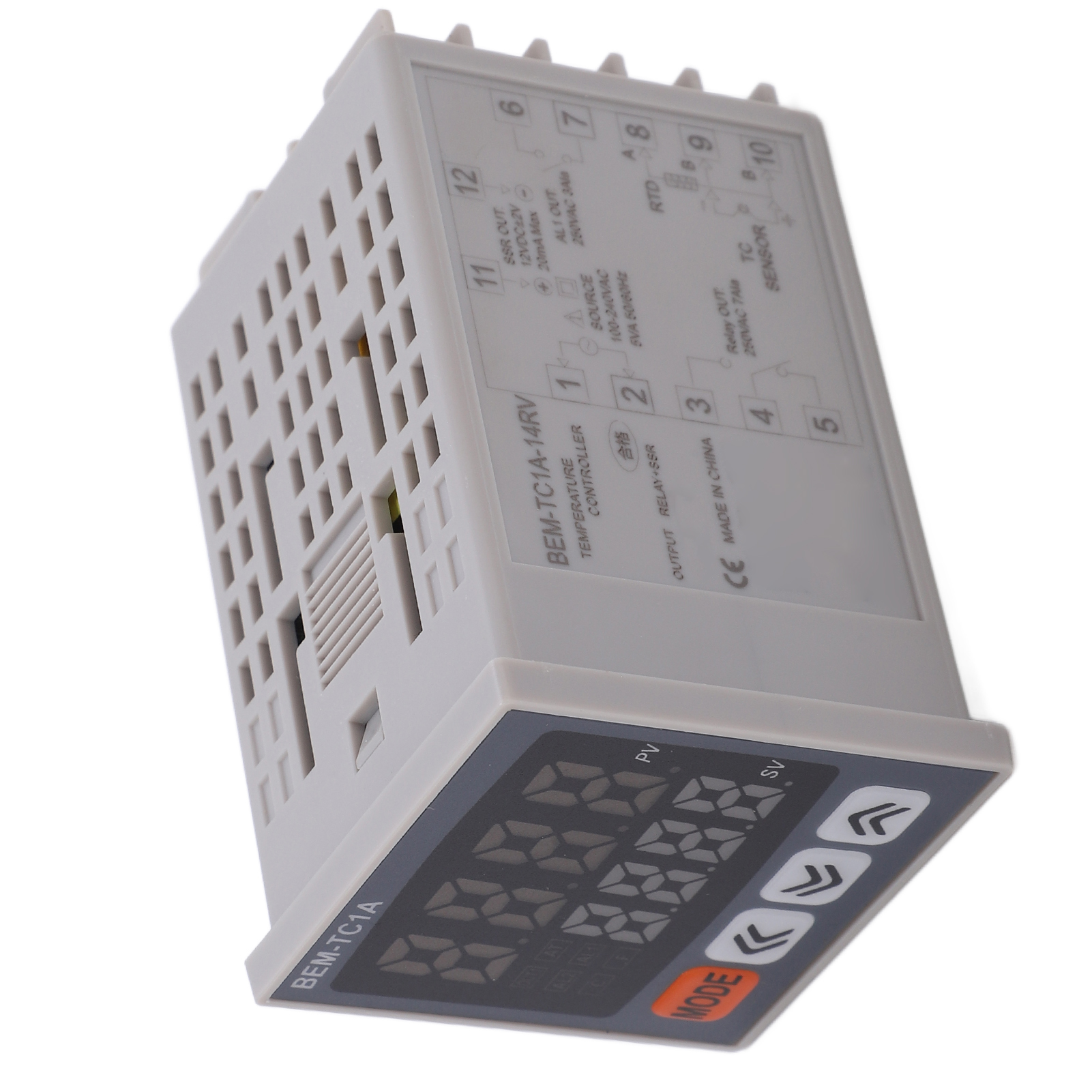 Intelligenter Digitaler Pid-temperaturregler, Relaisausgang, 100-240vac, Präzisionsthermostat Bem-tc1a-14rv, Universeller Heizungsregler.
