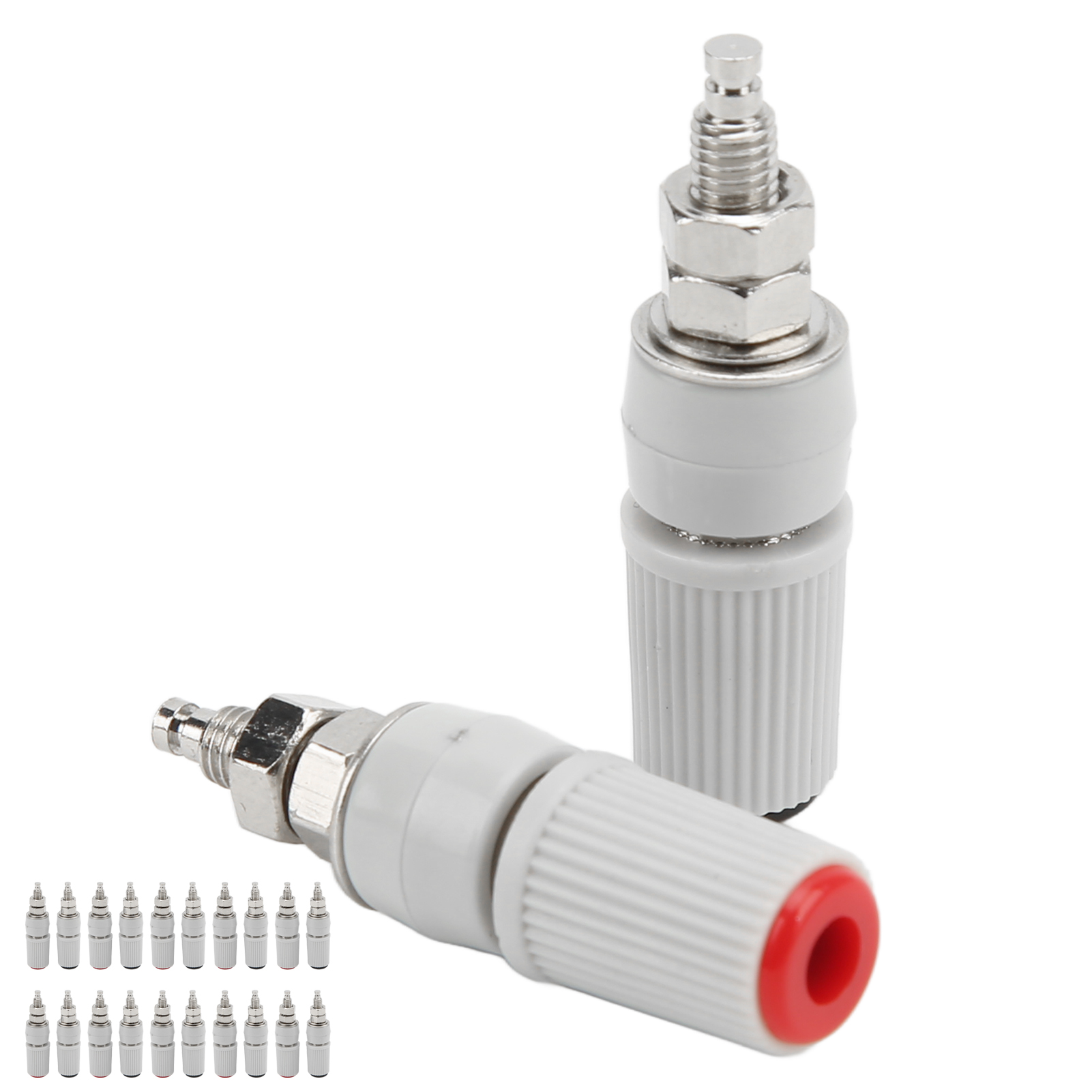 Packung Mit 20 M5 24.330 Schwarz-rot 4mm Bananenstecker-buchsenadapterstecker