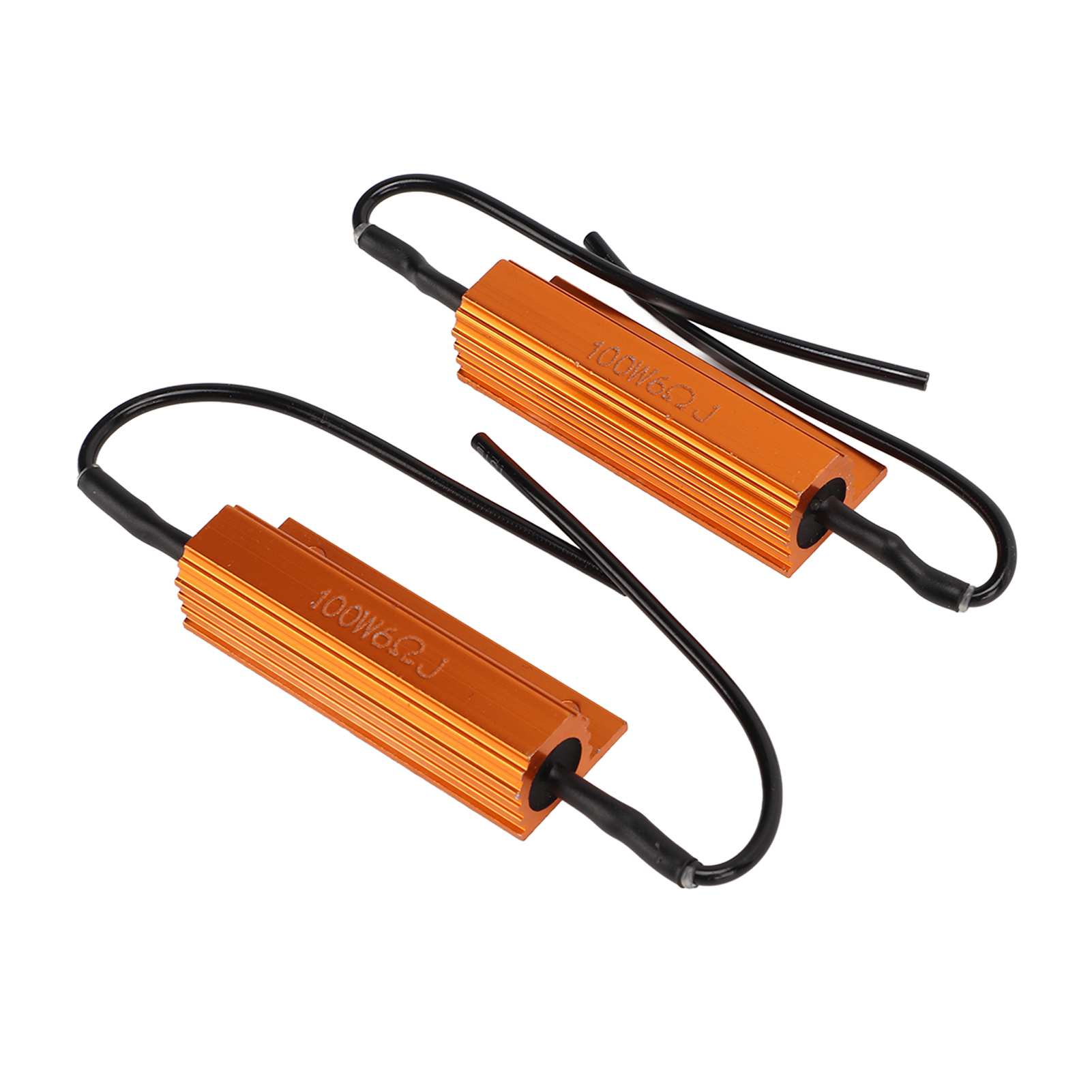 2er-pack 100w 6rj Led-blinker-decodierwiderstände, Kurzschlussschutz Für Nebelscheinwerfer Und Blinker
