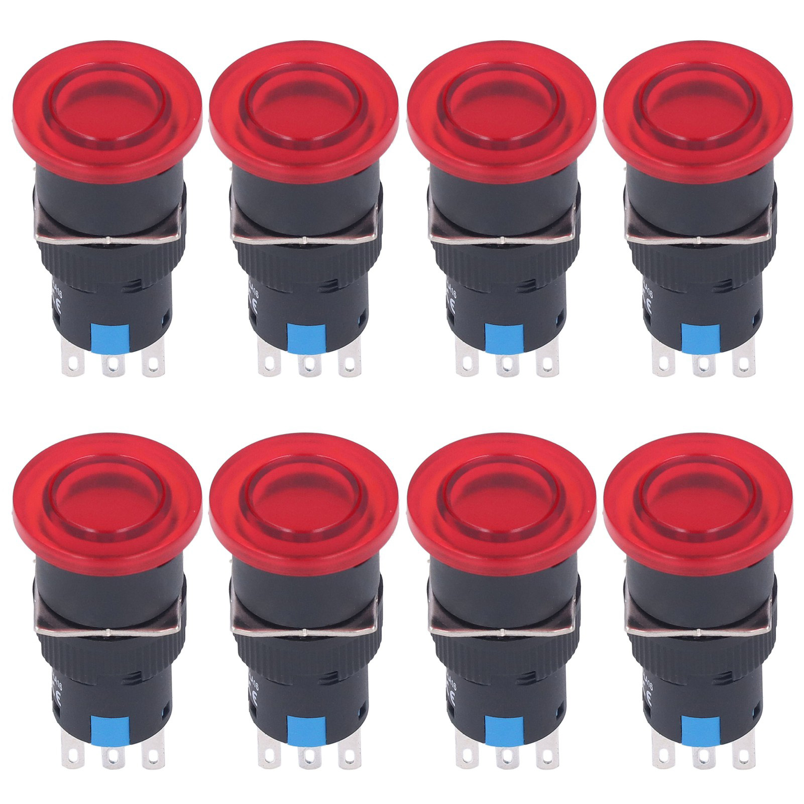 25-teiliges Berm-momentan-selbstrückstell-drucktaster-set, 16-mm-3-pin-anschluss Für Gerät Bem-la16-11m-r
