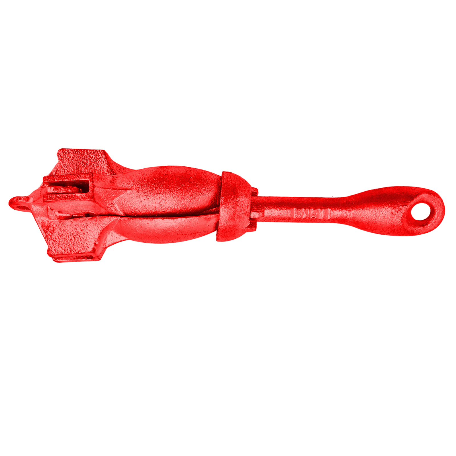 Klappbarer Enteranker, 4-armig, 1,5 Kg, Kohlenstoffstahl, Bootszubehör, Kajak, Kanu, Rot, Robuster Marinehaken