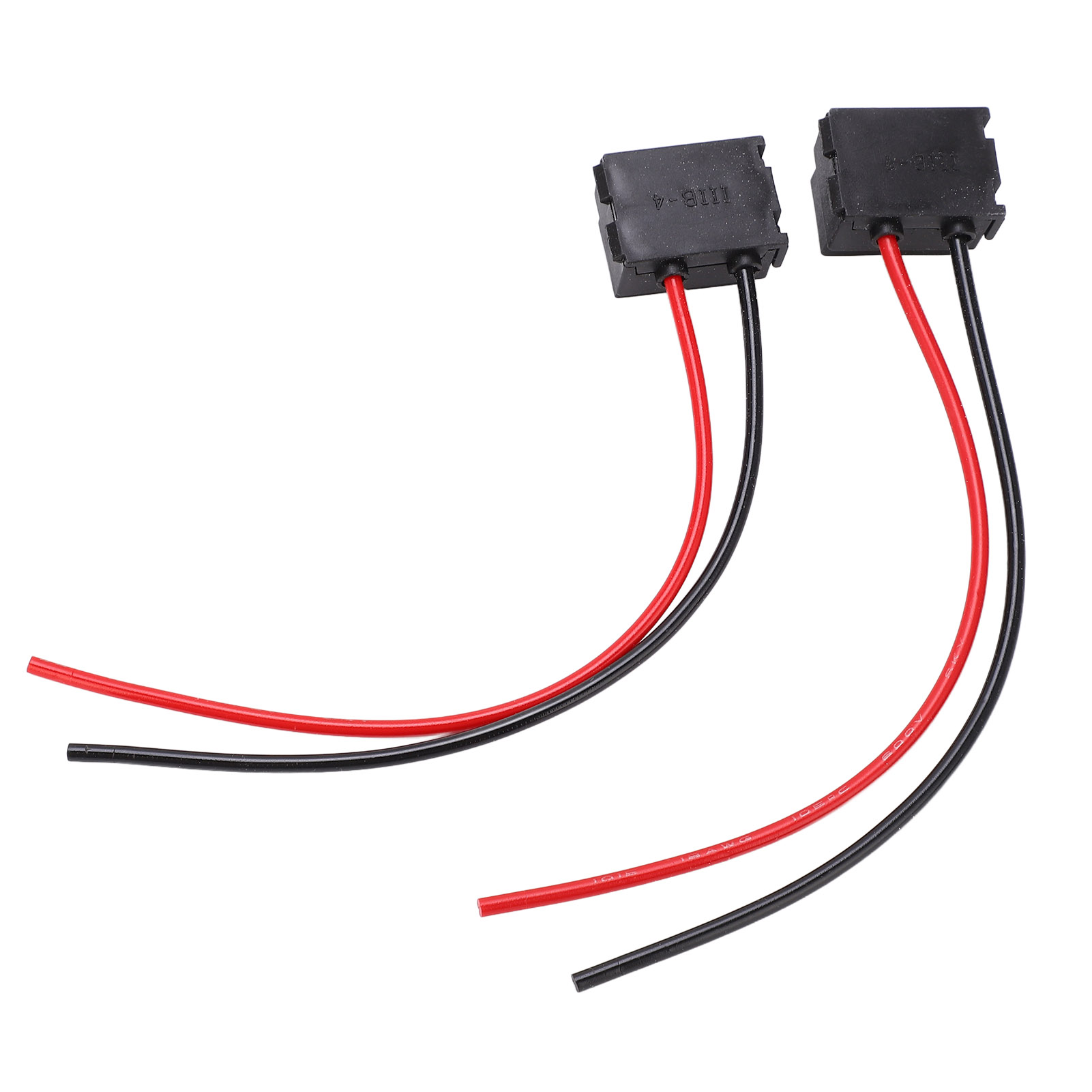 H7-4 Rechtwinkliger Buchsenstecker (weiblich), 2er-pack Keramikstecker Mit Kabeln Für Lampenfassung, Kabelbaum