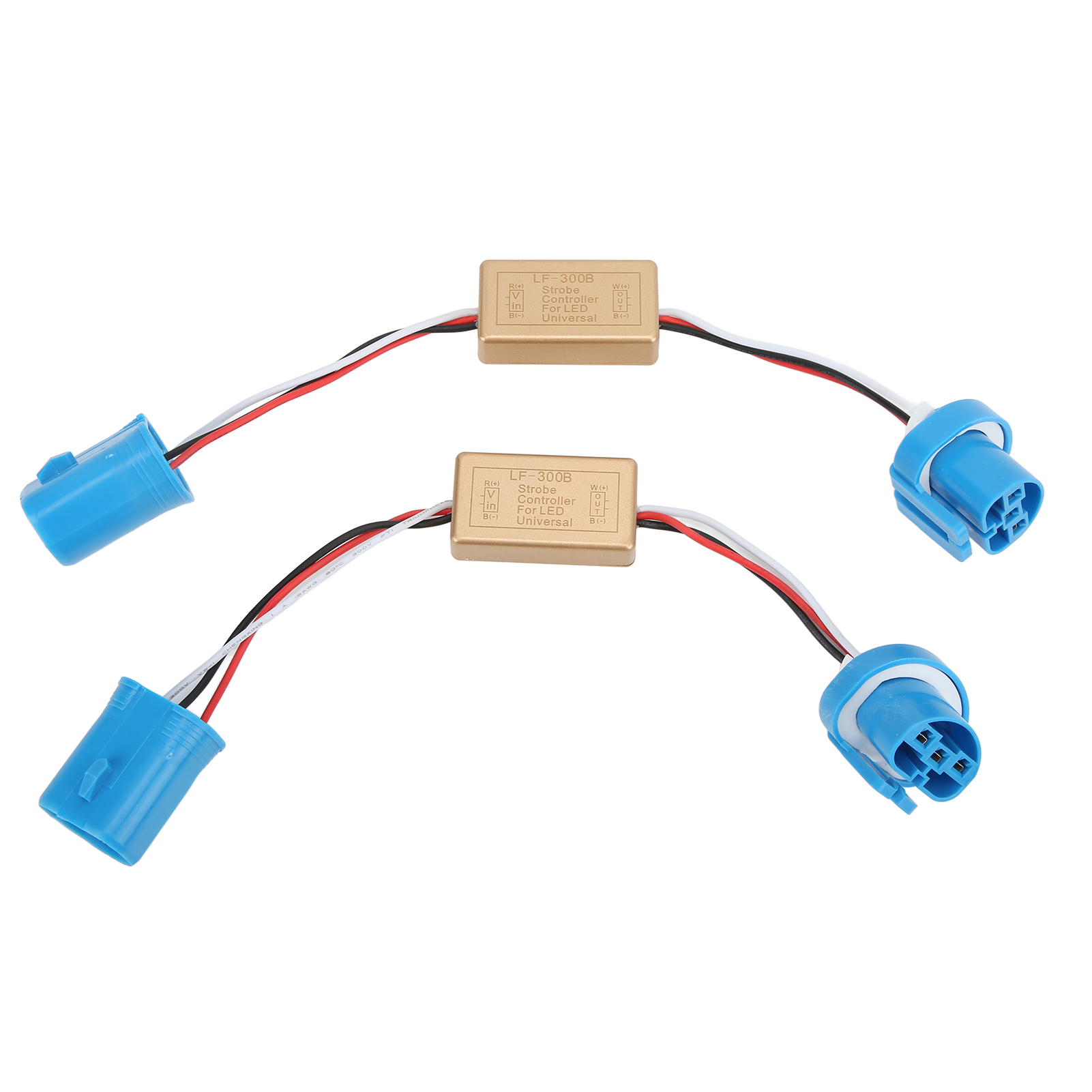 2er-pack Lf-300b 9007 50w Led-blitzlichtmodul-controller Für Gepanzerte Fahrzeuge Und Automobile