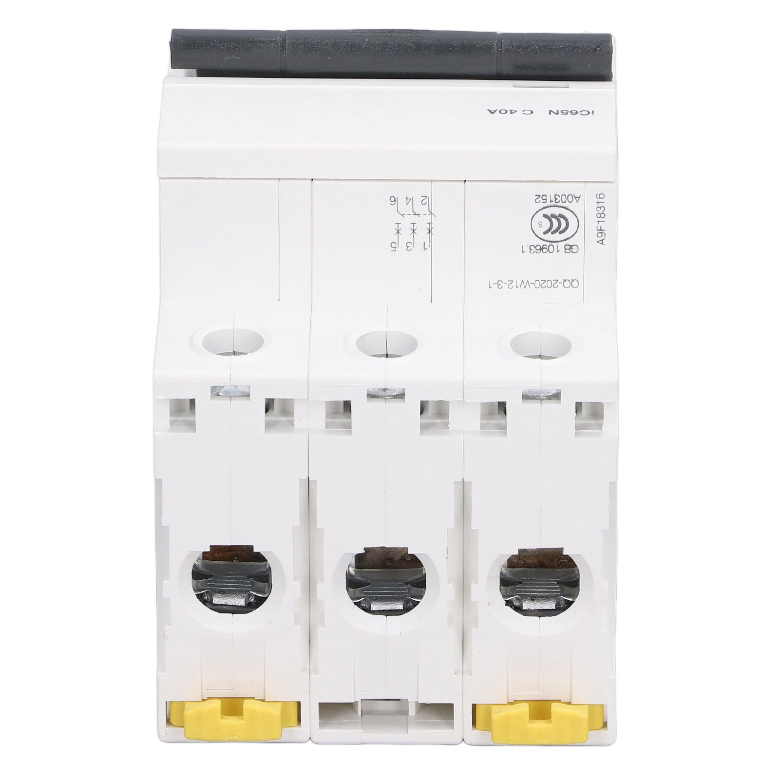 Modularer Leistungsschalter 40 A 3-polig 400 V, Din-schiene, Unterspannungsüberlastschutz, Automatischer Schalter Ic65n C40