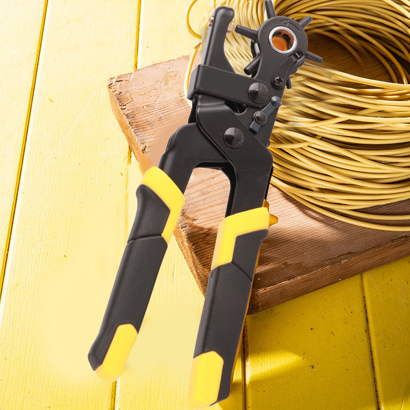 Crv Rundlochstanze, Preiswertes Manuelles Stanzwerkzeug, Heimwerkerzubehör, 9 Zoll (220 Mm), Leichte Stanze Für Leder Und Stoffe.