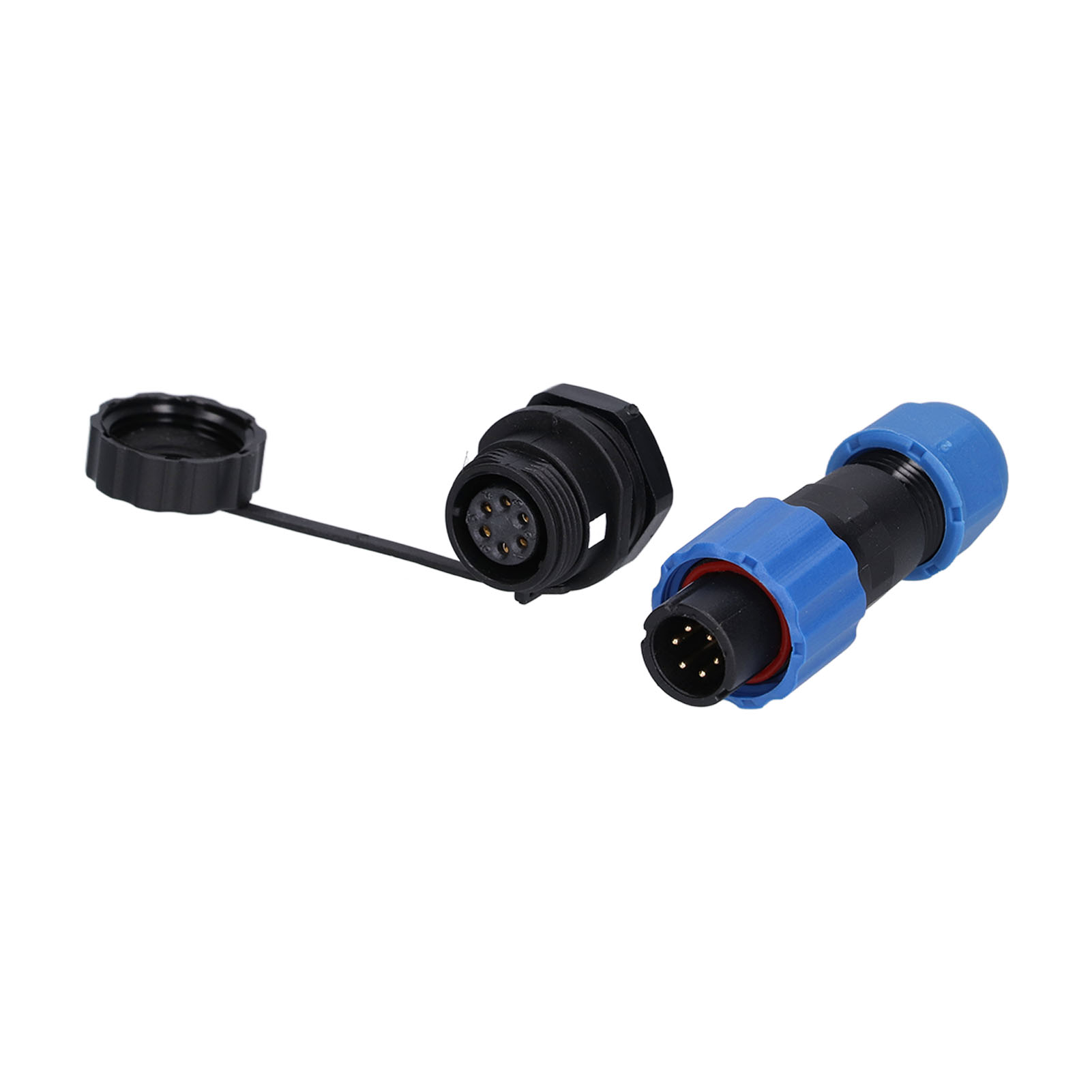 6-poliger Luftfahrtstecker 250 V 5 A Kompakter Weiblicher Stecker, Oxidationsbeständig, Langlebig, Zuverlässig Für Speicherprogrammierbare Steuerungen (sps)