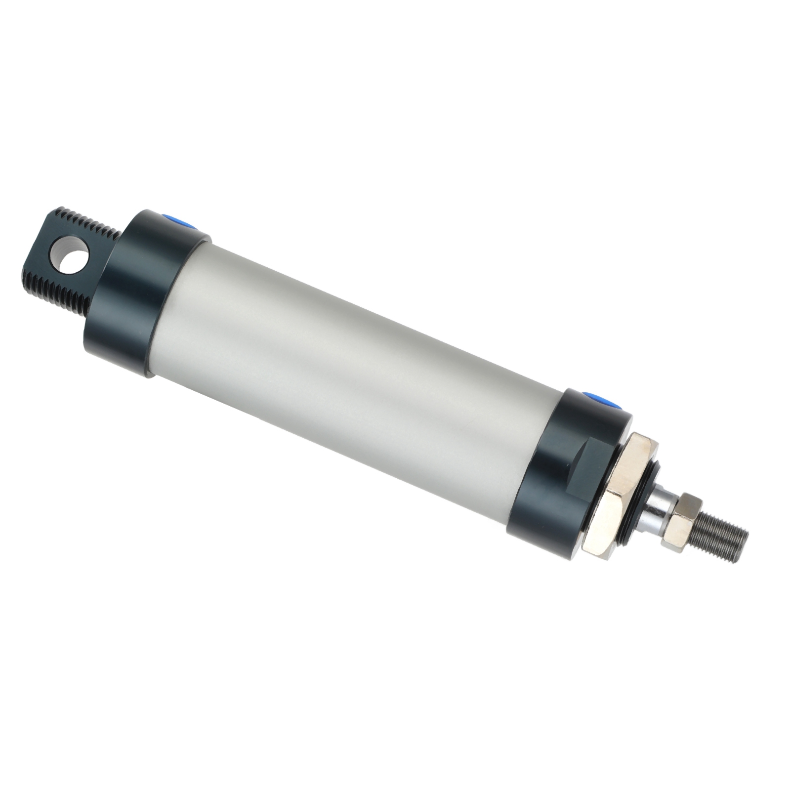 Miniatur-doppeltwirkender Pneumatischer Aluminiumzylinder Mal40-75, Kompatibles Ersatzteil, 75 Mm Hub, Leichtmetallgehäuse, Kompakter Aktor Für Die Industrielle Automatisierung.