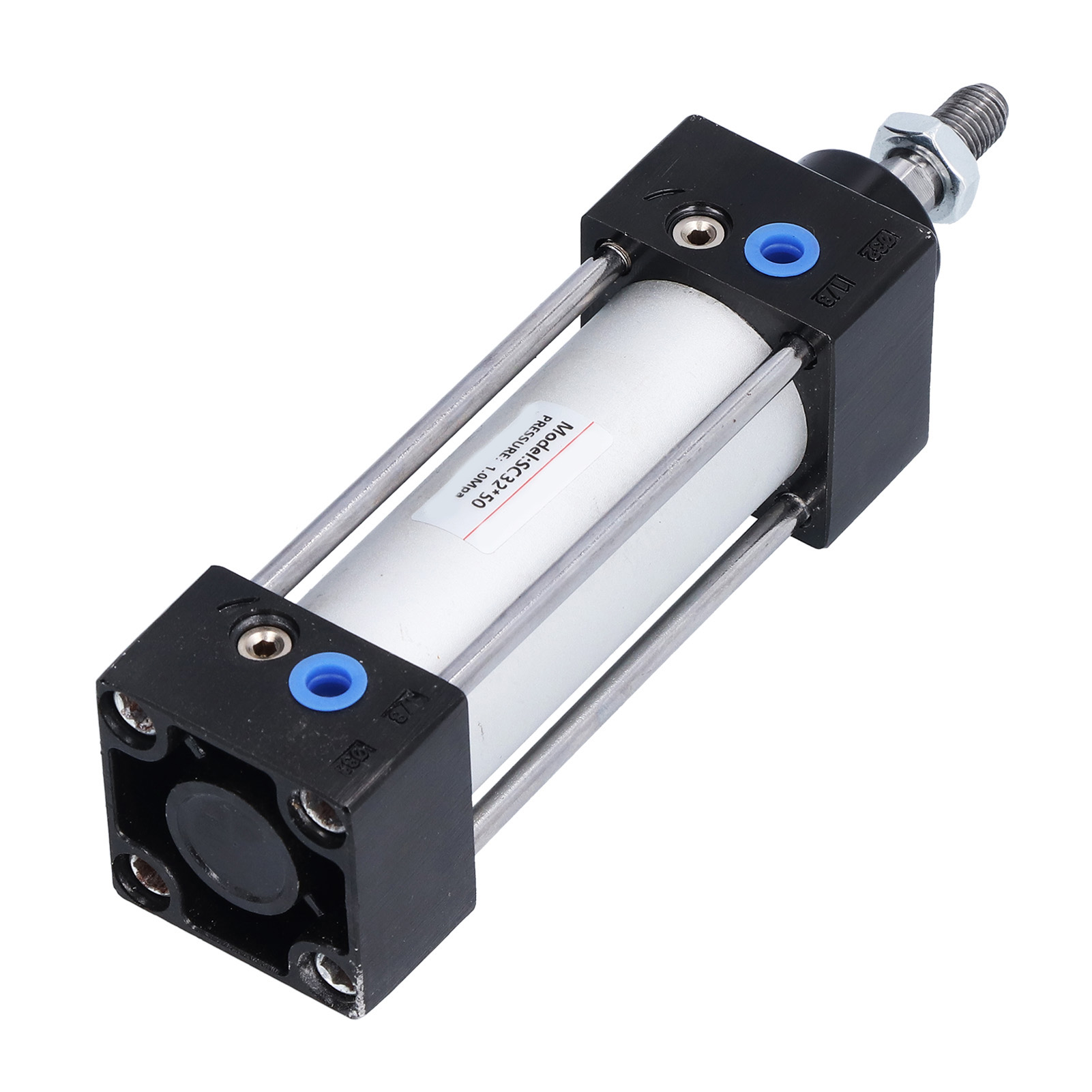 Sc32x50 Aluminium-pneumatikzylinder, 50 Mm Hub, 32 Mm Bohrung, Korrosionsbeständig, Für Automatische Maschinen Und Industrieanlagen
