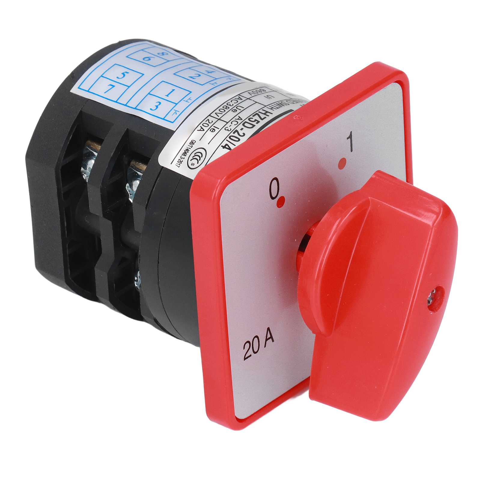 Feuerfester Pc-umschalter, 2-teiliger 2-positionen-kombinationswähler, 380 V Ac, Flammhemmendes Material