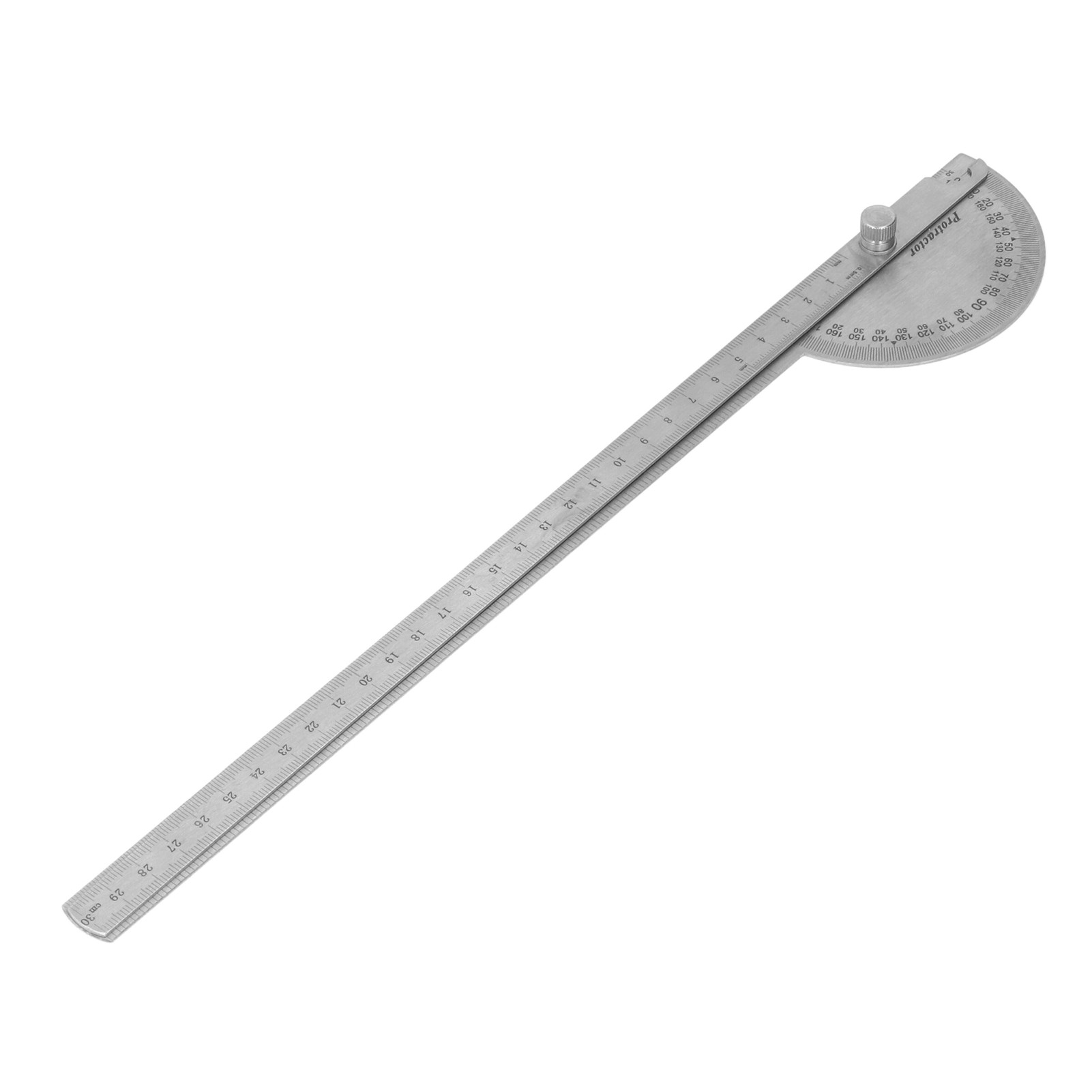 Winkelmesser 0-180° 2 Edelstahlarme 250 Mm, Messlineal Für Die Holzbearbeitung, Präzisionswerkzeug Zum Markieren Und Überprüfen Von Winkeln.
