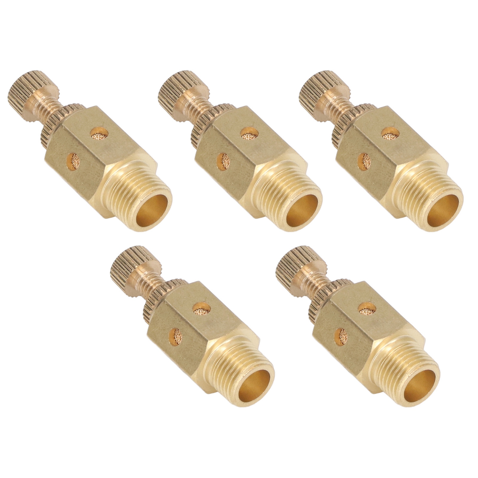 5-teiliger Pneumatischer Messingschalldämpfer, Abgasgeräuschreduzierer, Psc-01-anschluss, Druckluft-montagesatz.