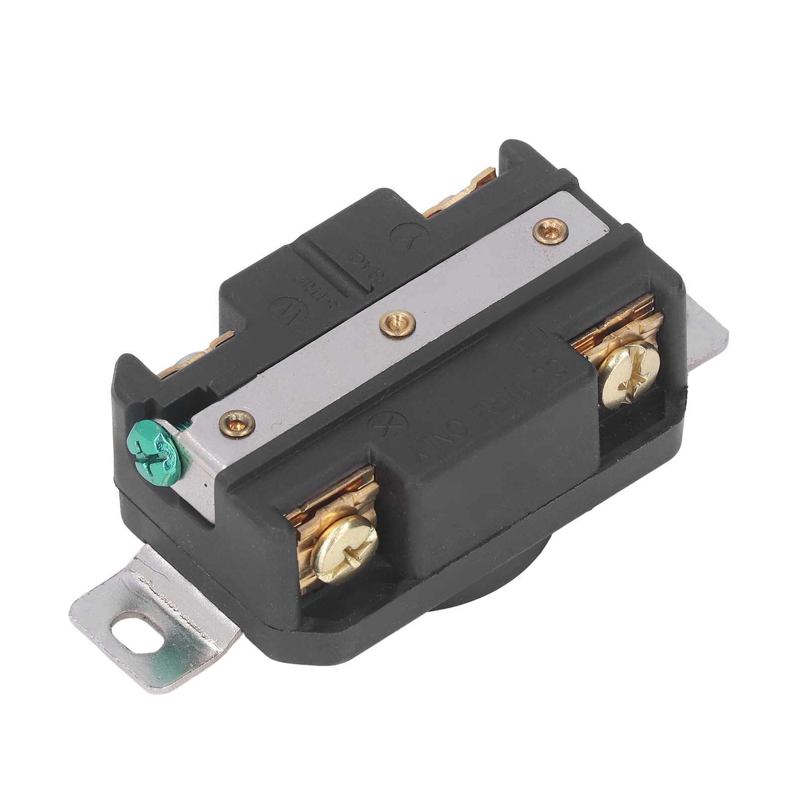 5-polige Industriesteckdose, Messingkontakte, Verriegelbare Buchse, Amerikanischer Standard 30 A 120/208 V