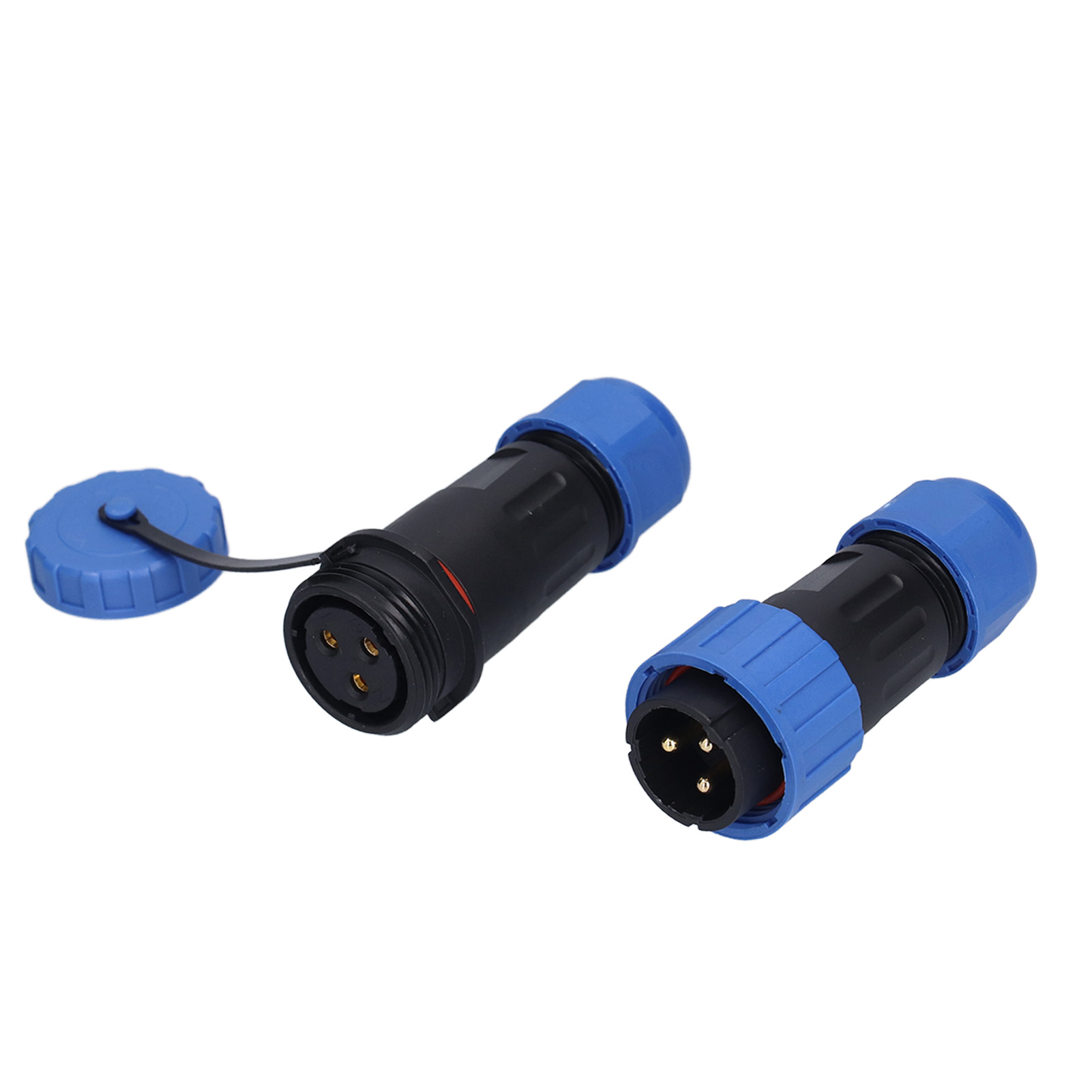 Ip68 Wasserdichter Flugzeugstecker, 3-polig, Lötfrei, Stecker/buchse, Schnellanschlussbuchse Für Mehradriges Kabel