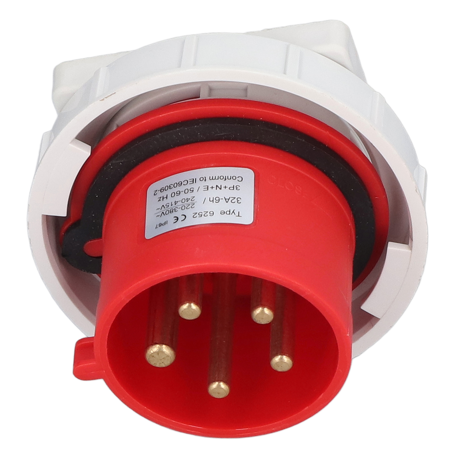 Ip67 Wasserdichter Industriestecker, Aviator-stecker 3p+n+e 32a 220v-380v 240v-415v, Weiblicher Stecker, Für Werkstattgebrauch.