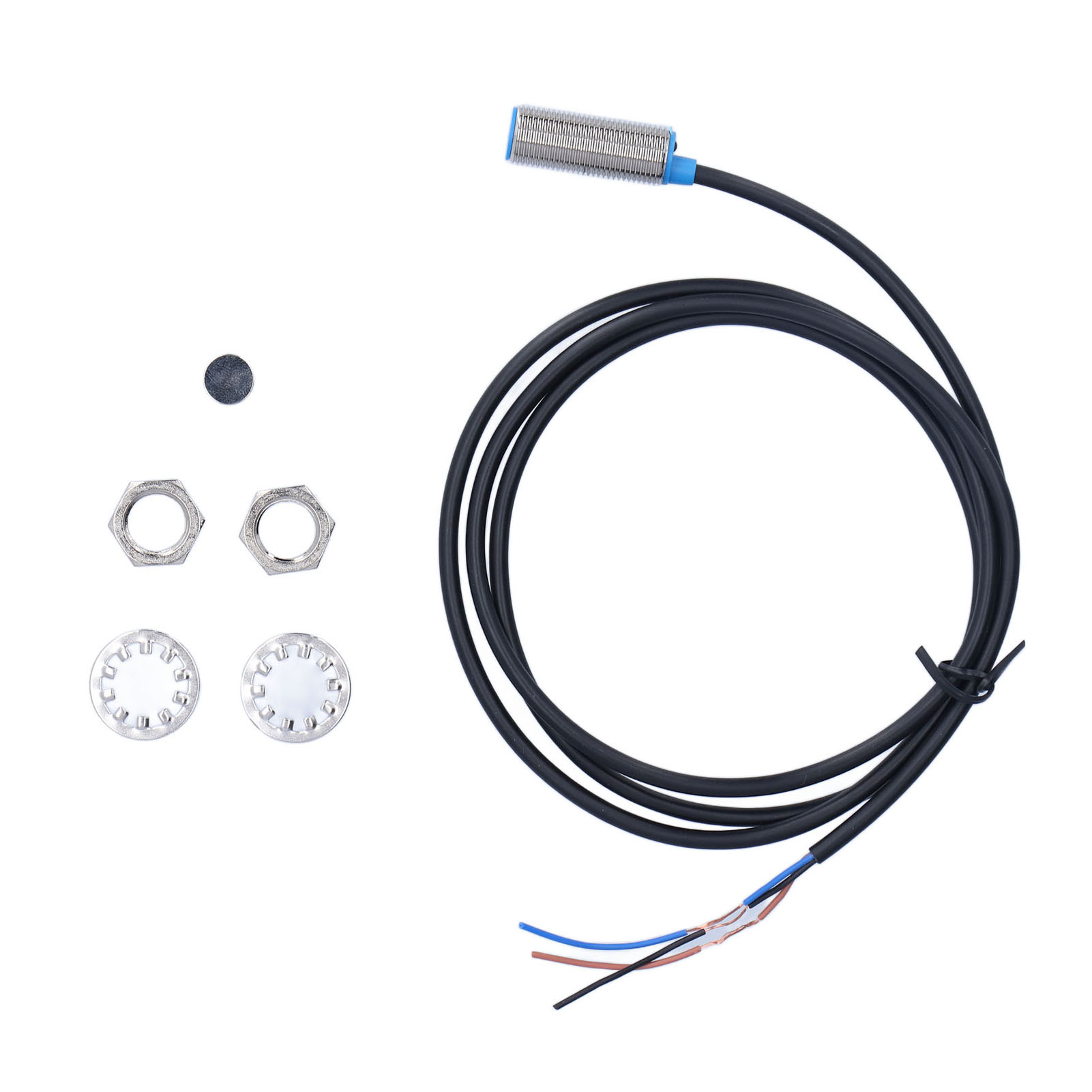 M12 Npn Nc Dc5-30v Njk-5002d Induktiver Detektor, Packung Mit 10 Hall-effekt-magnet-näherungssensoren, Metalldetektionsschalter, 5-30v, Berührungslos, Für Die Industrielle Automatisierung.