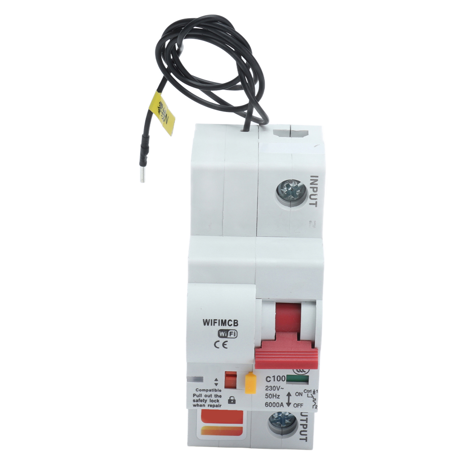 Intelligenter Wlan-leistungsschalter, 1-polig, Bluetooth-fernbedienung, Feuerfestes Gehäuse, 220 V Wechselstrom, 100 A