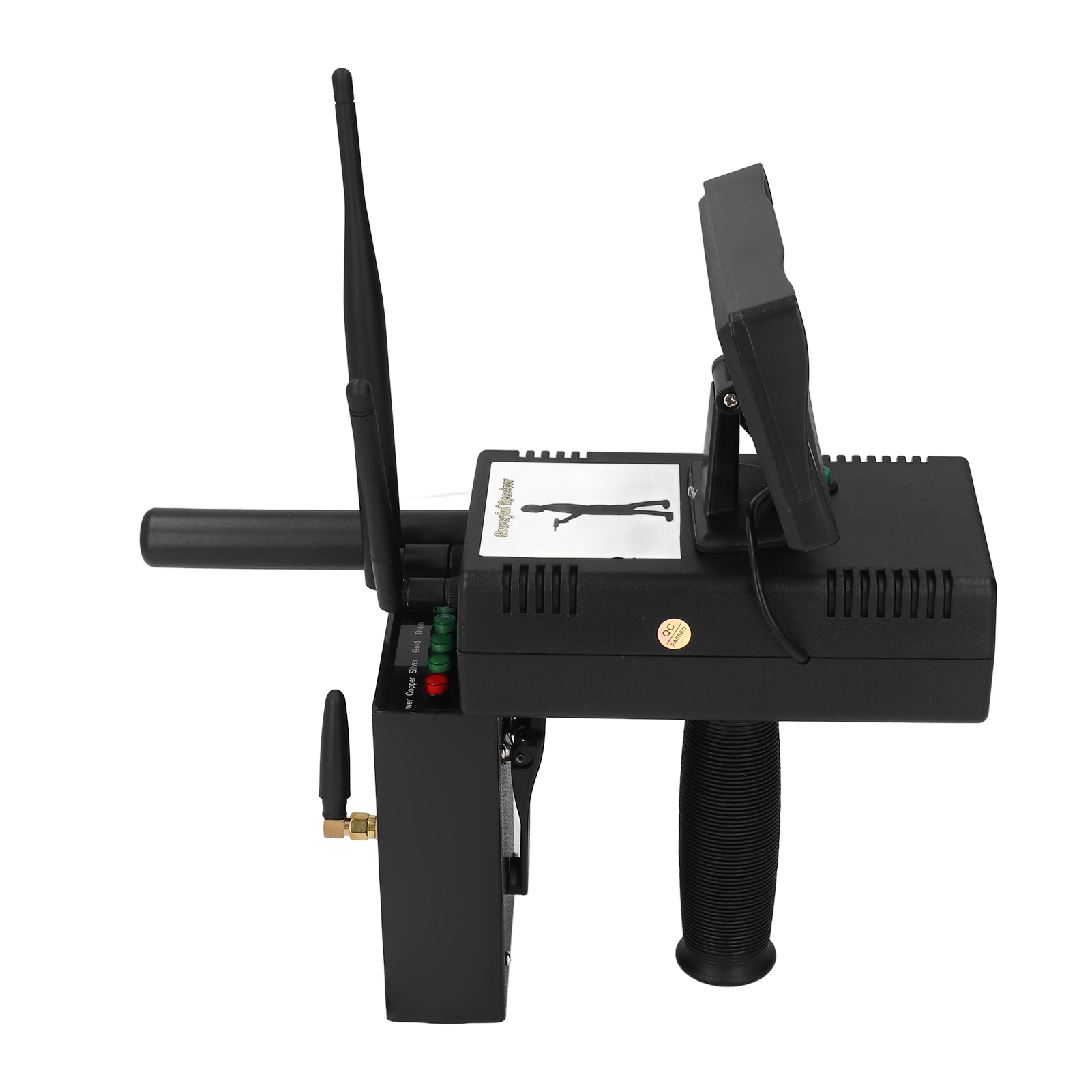 Hochpräziser Handmetalldetektor, Transceiver, Metallscanner Mit 100–240 V Wechselstromnetzteil, Eu-stecker, Detektionsset
