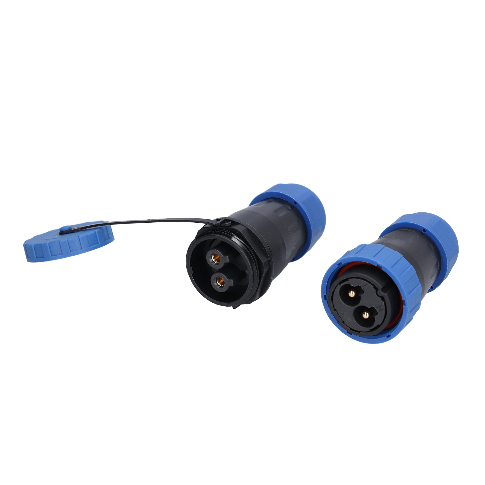 Wasserdichter Luftfahrtstecker Ip68, Lötfreier Buchsen-stecker, 250 V 45 A Lp282-paar, 2-poliger Stecker