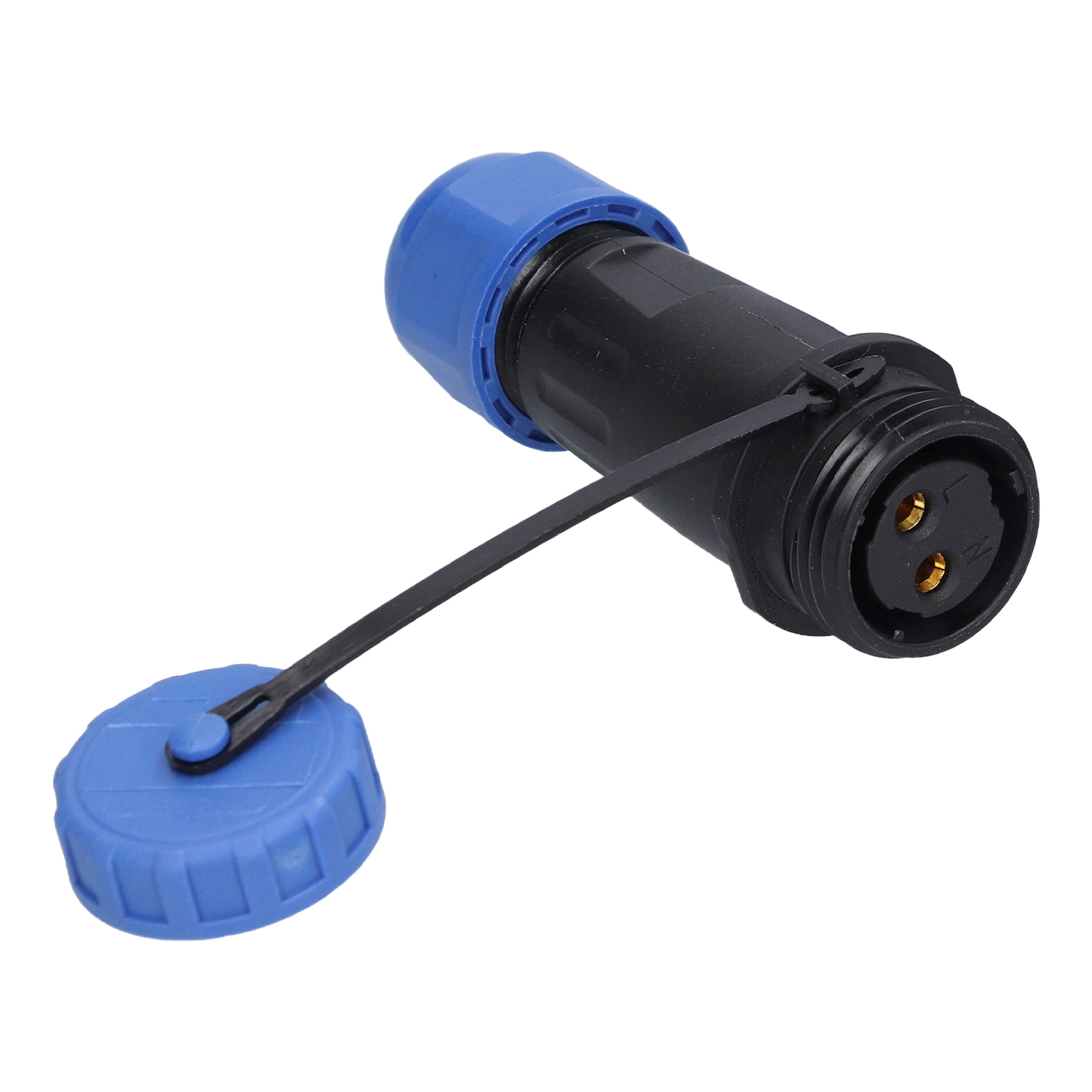 Wasserdichter Lp16-steckverbinder (ip68), 2-poliger Stecker Und Buchse, 250 V, 20 A, Lötfrei, Stecker/buchse-paar, Für Luftfahrt- Und Industrieanwendungen