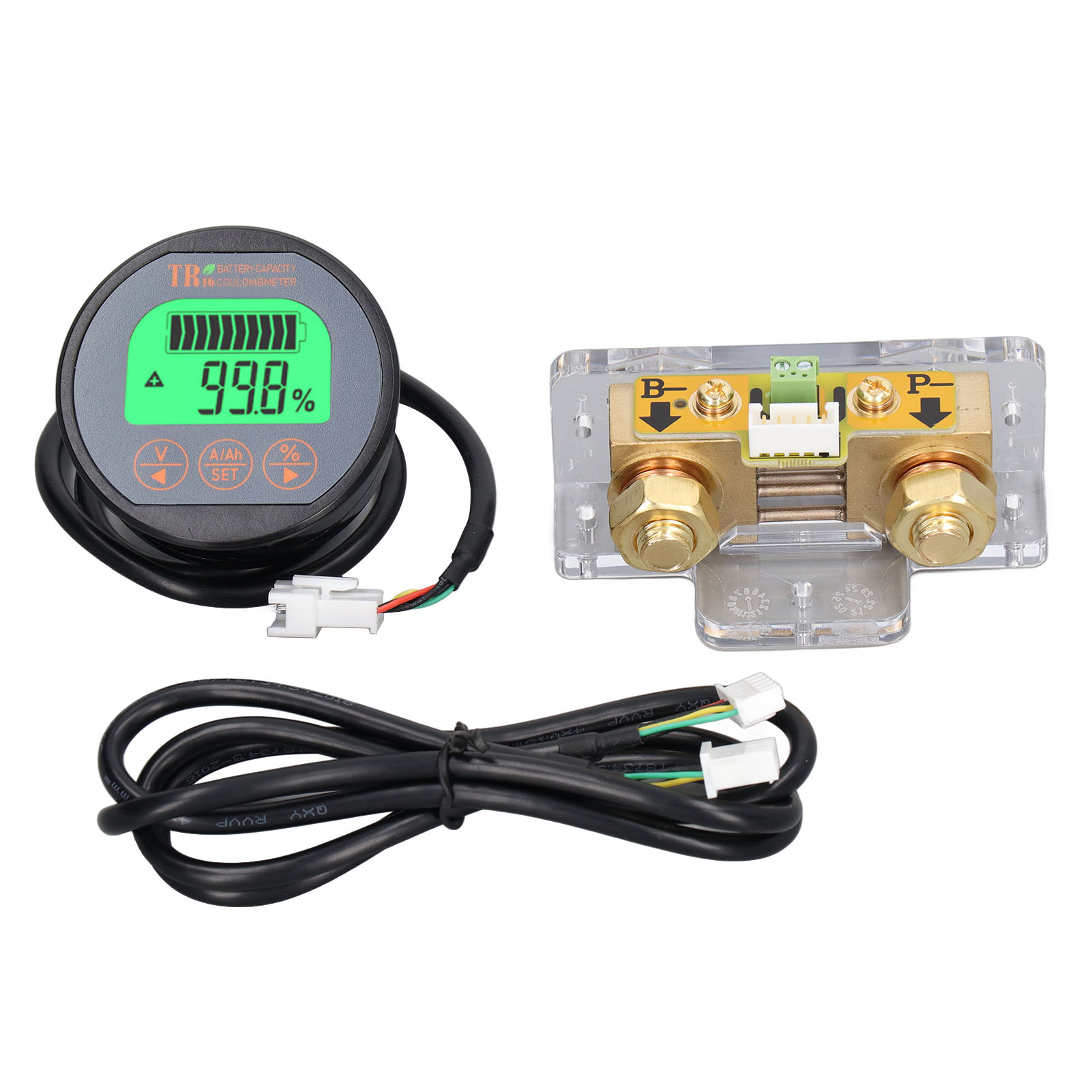 Wasserdichter 8-120v 500a Batteriemonitor, Spannungsanzeige Mit Verpolungsschutz, Präzises Voltmeter Für Wohnmobile Und Boote.