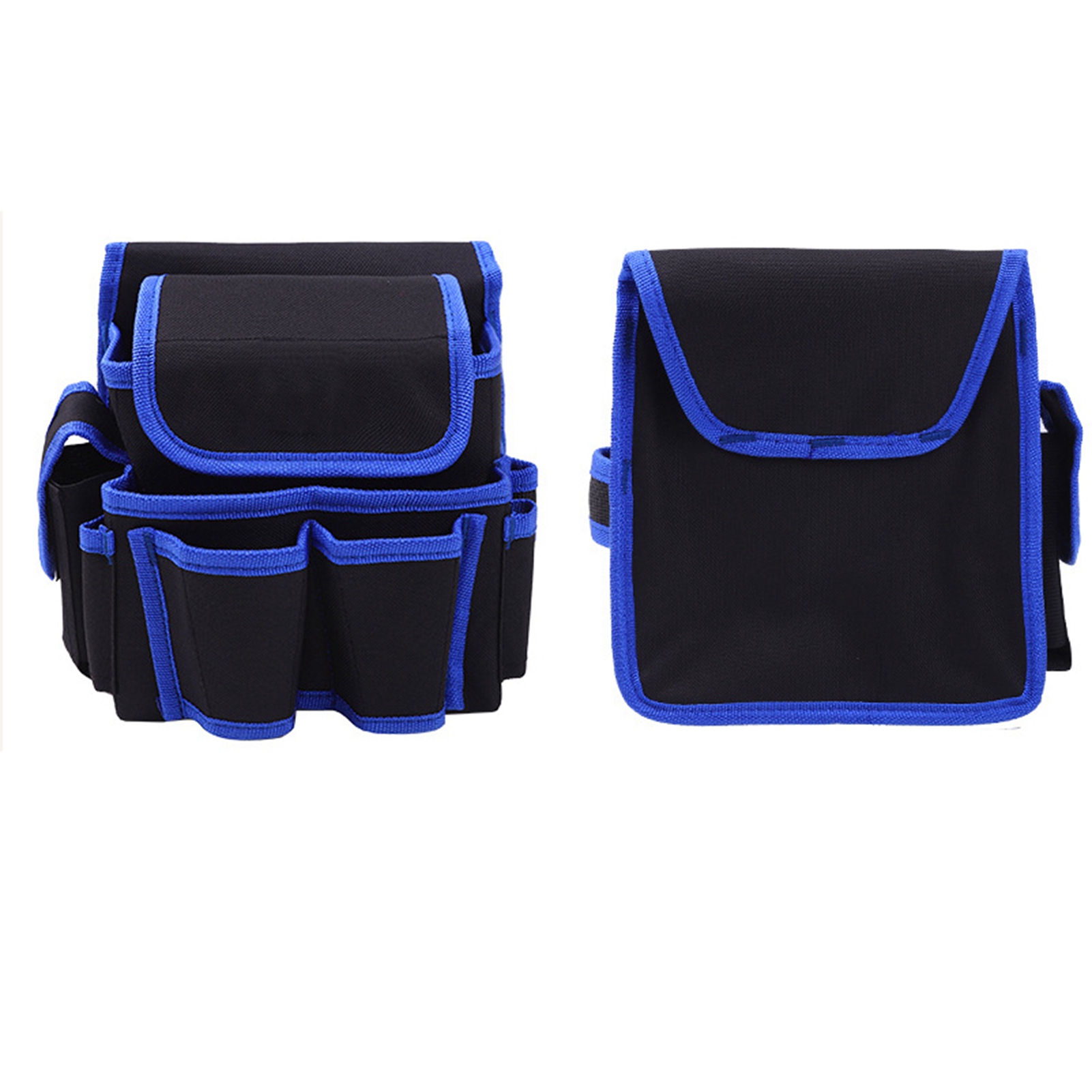 Tragbare, Multifunktionale Werkzeugtasche, Kleiner Blauer Oxford-werkzeugkasten Mit Gürtel, Werkzeugorganizer Für Elektriker, Maße 23 X 13 X 22 Cm