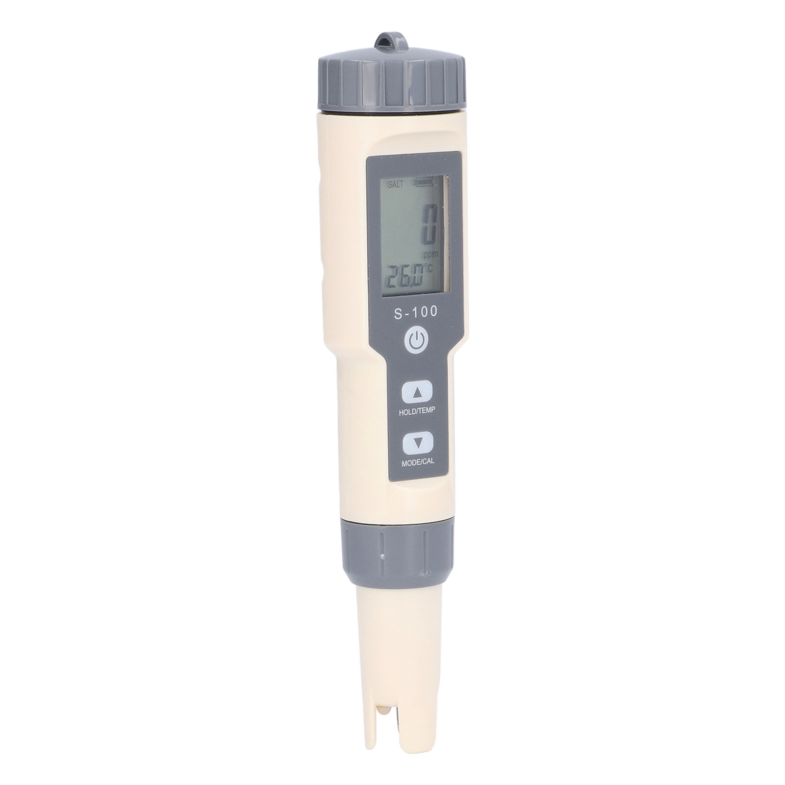 4-in-1-wasserqualitätstester: Ph-wert, Tds, Ec, Salzgehalt, Temperatur Digitaler Stift S-100 Mit Hintergrundbeleuchtung Tragbares Messgerät Für Aquarium, Schwimmbad Und Hydrokultur