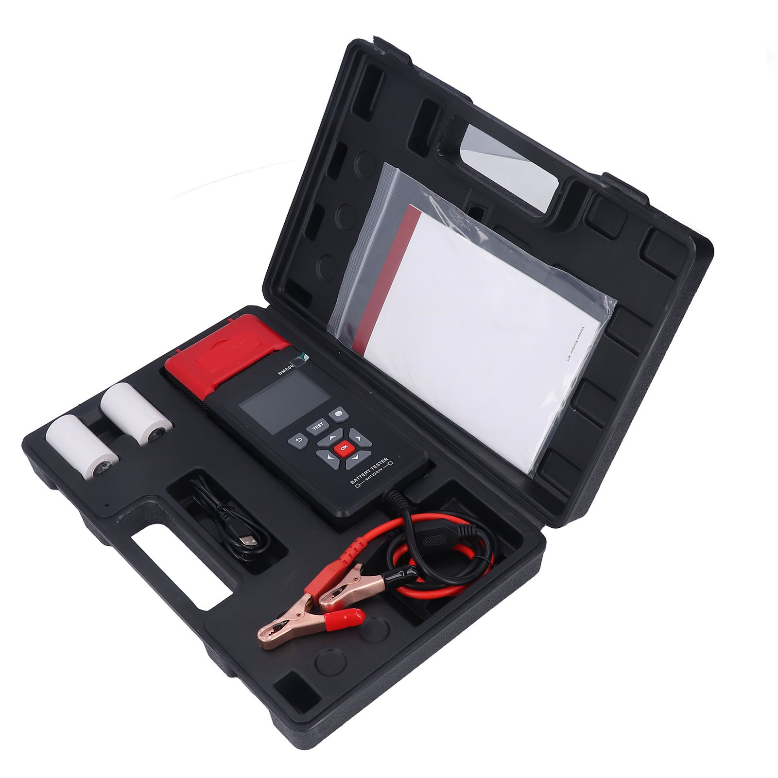 Bm800 Autobatterie-analysator Mit 2,4-zoll-farb-tft-bildschirm, Tragbarer Lasttester Für Die Fahrzeugdiagnose, Batteriezustandsprüfer