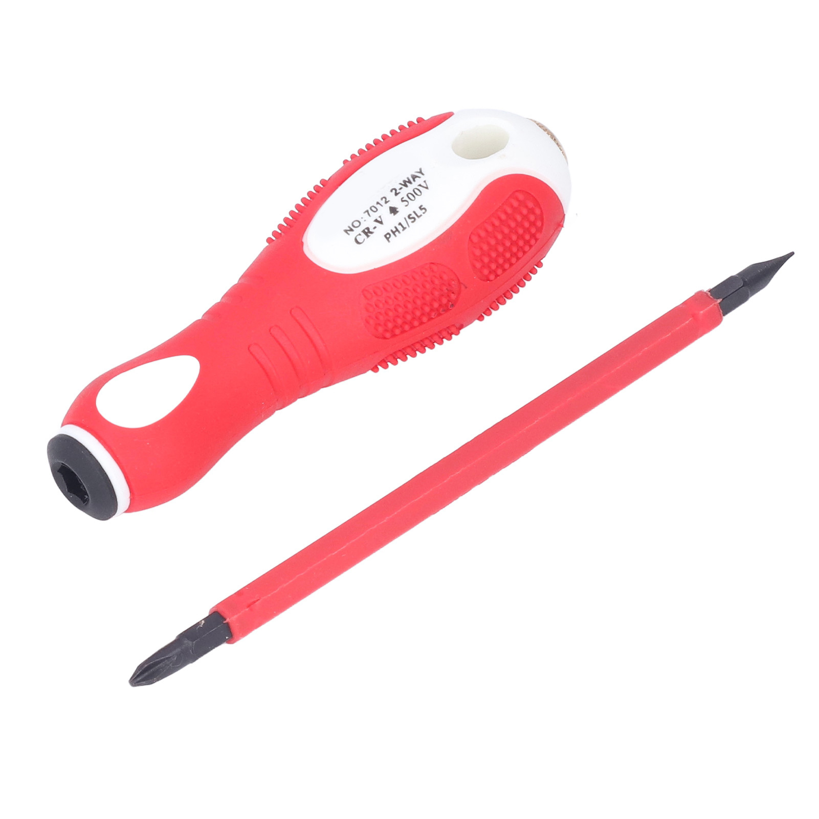 Elektriker-schraubendreher Mit Doppelfunktion, Kupferrosoliert, 500 V, Elektrischer Stift Ph1/sl5, Kreuzschlitz/schlitz