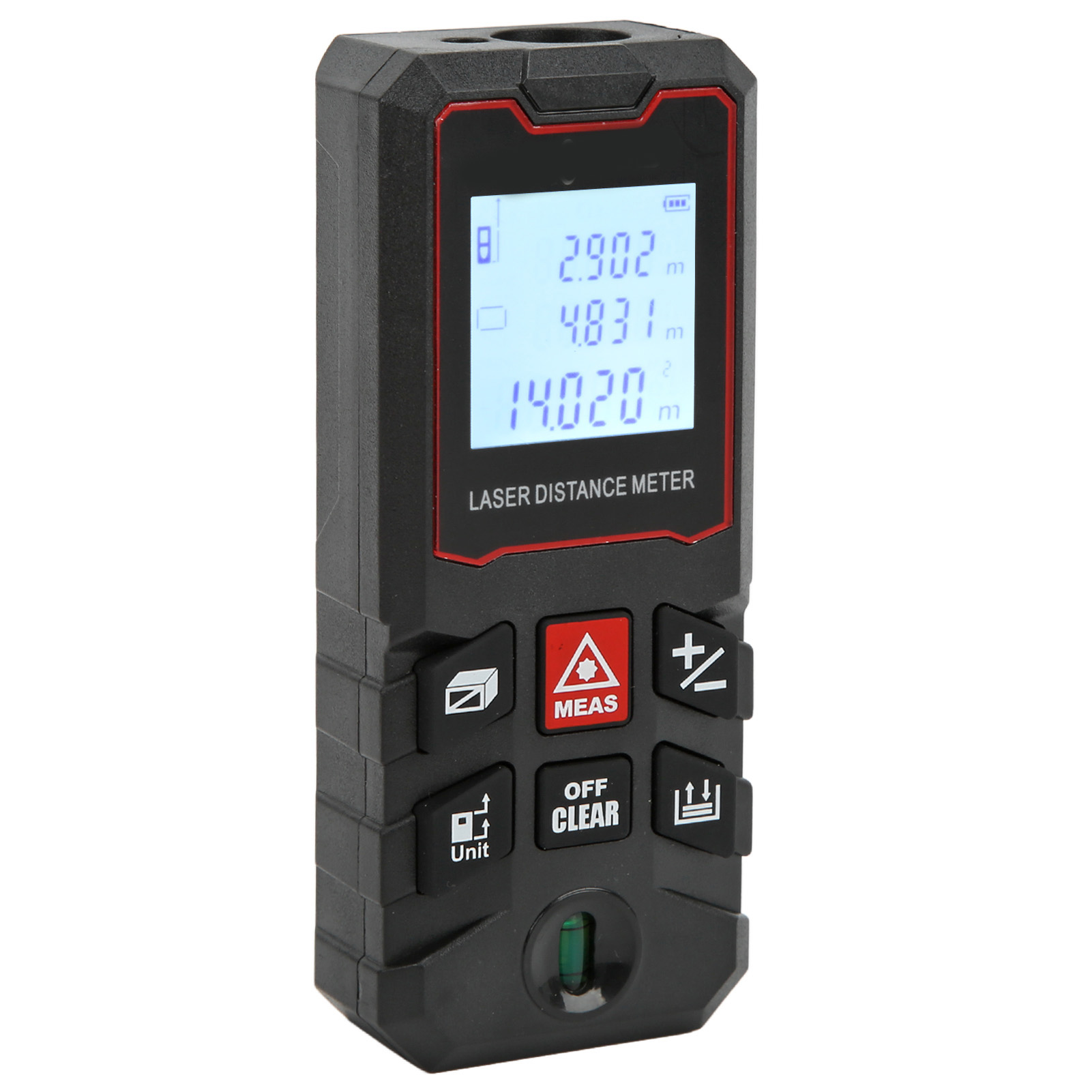 Richmeters 40m Laser-entfernungsmesser, Präzise Distanzmessung ±1,5 Mm, Messinstrument Mit Pythagoreischem Modus