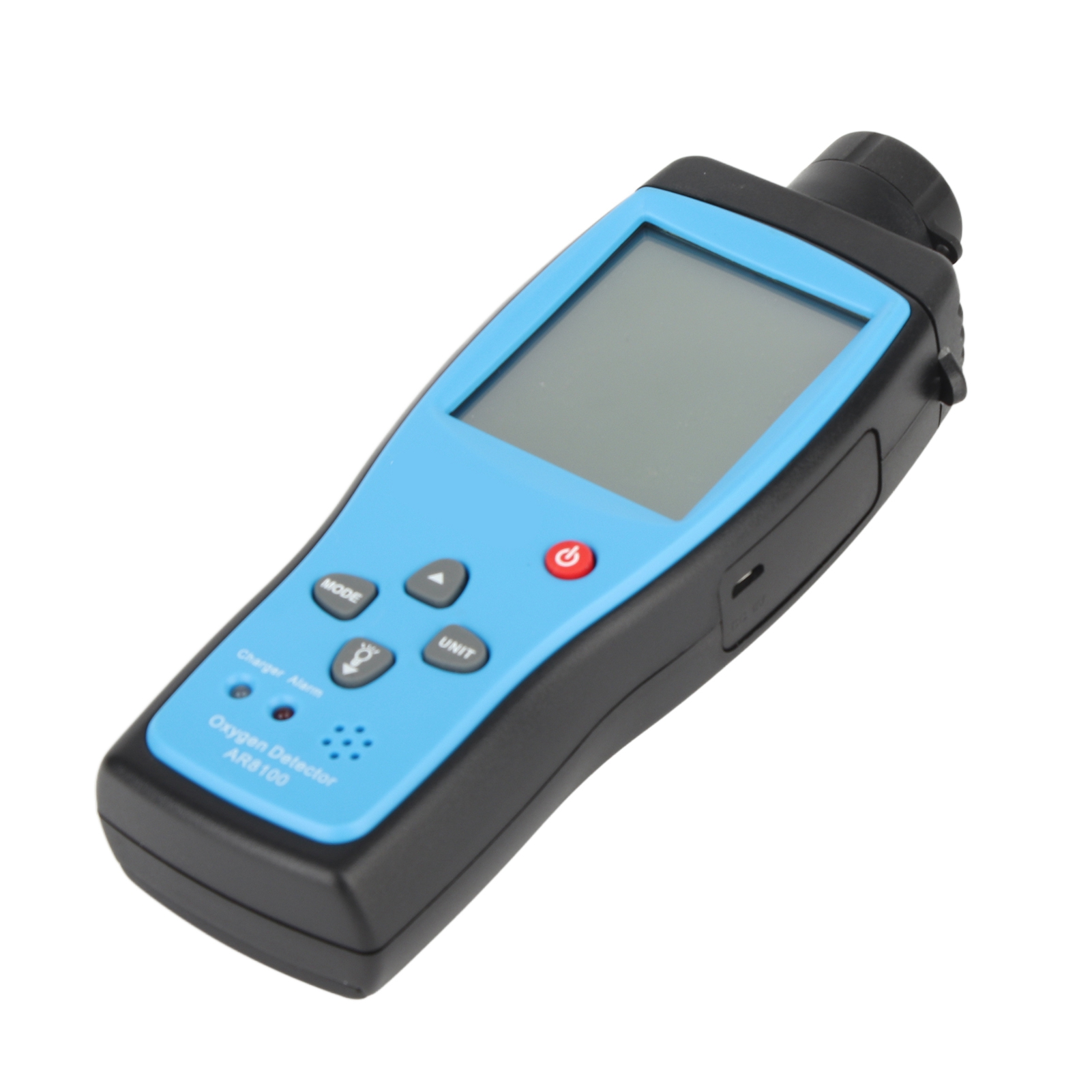 Ar8100 Tragbarer Sauerstoffdetektor, Wiederaufladbarer O2-analysator Mit Präzisionssensor, Für Industrie Und Außeneinsatz, 100–240-v-netzteil, Lcd-bildschirm