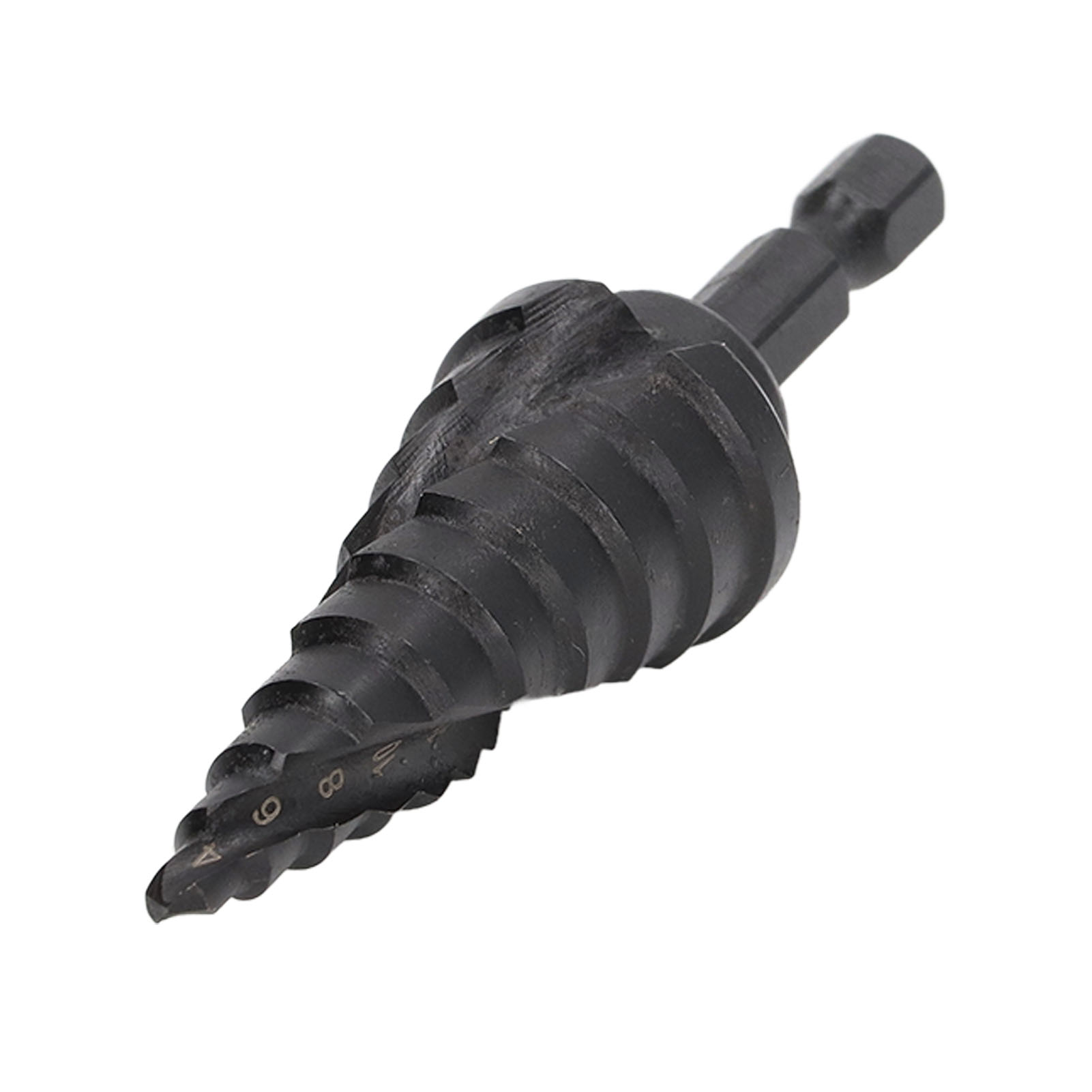 Hss-stufenbohrer, Spiralnut, Konische Reibahle, Sechskantschaft, Schwarzmetallwerkzeug, 10 Geschwindigkeiten, 4–22 Mm