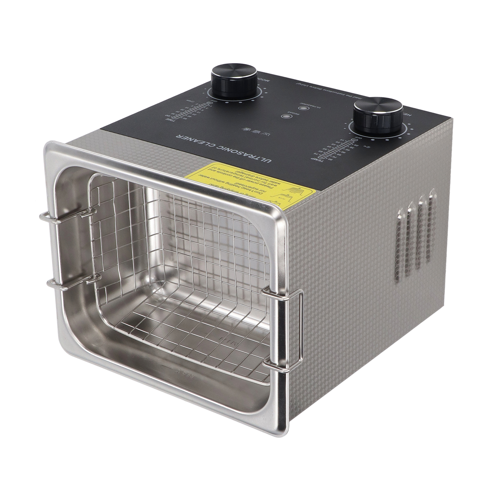 2-liter-ultraschallreiniger, Edelstahl, 40 Khz, Zwei Betriebsmodi, Tragbar Für Schmuck, Glas Und Brillen – 220-v-eu-stecker