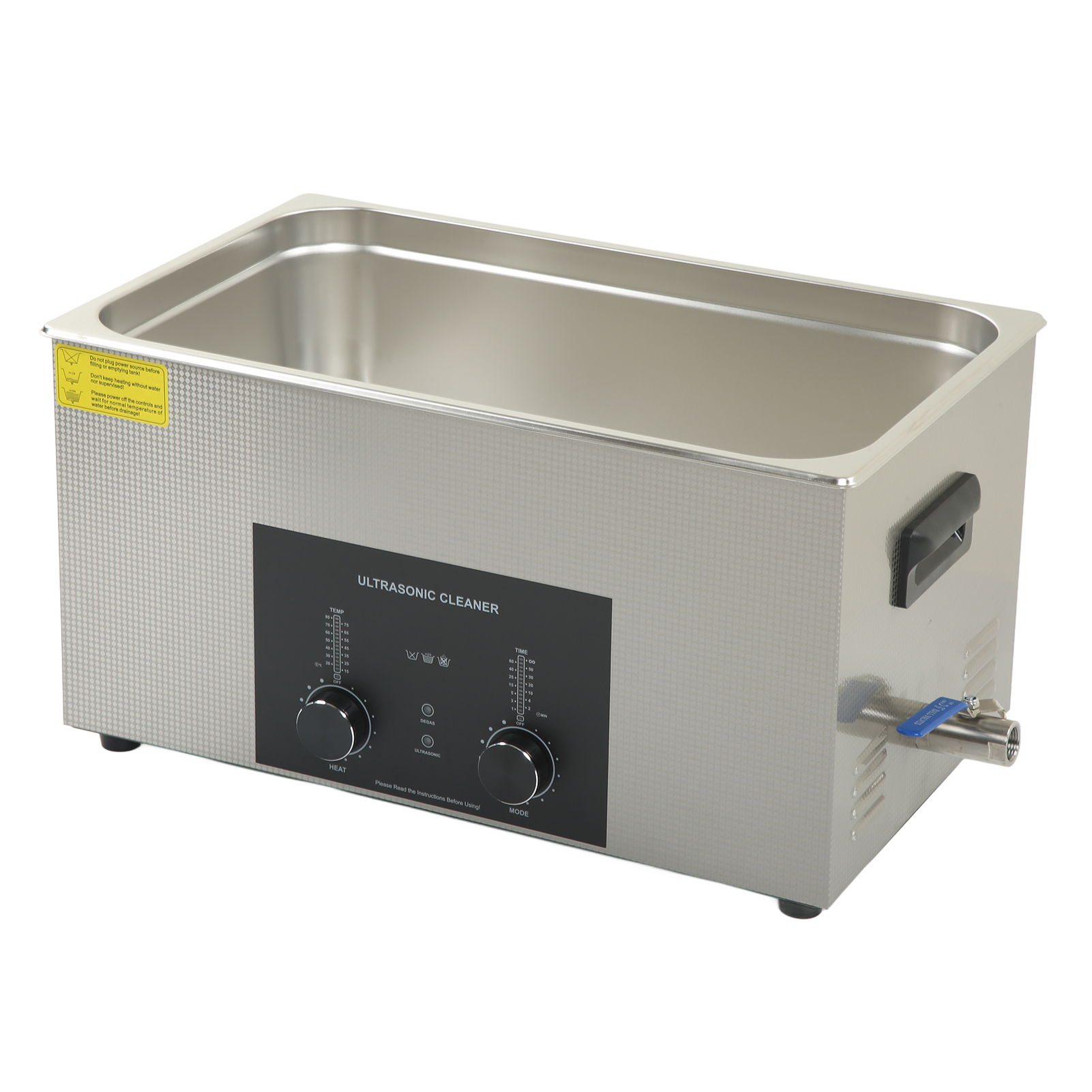 22-liter-ultraschallreiniger (40 Khz), Edelstahl, Zwei Einstellbare Modi, Für Schmuck Und Laborgeräte, 220-v-eu-stecker