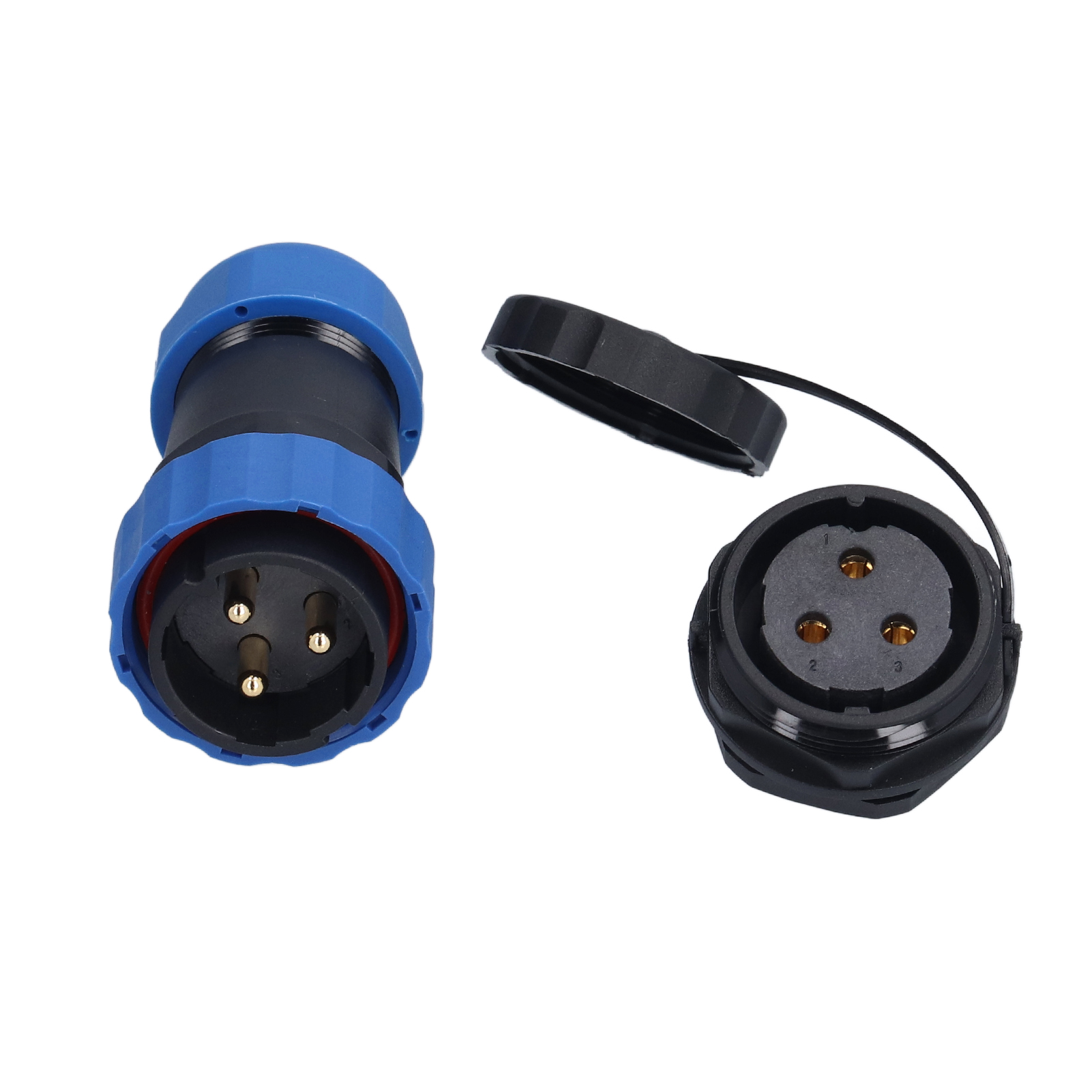 Ip68 Wasserdichte Hintere Mutter Für Den Luftfahrt-stromstecker Mit Sp283-pin-kabel.