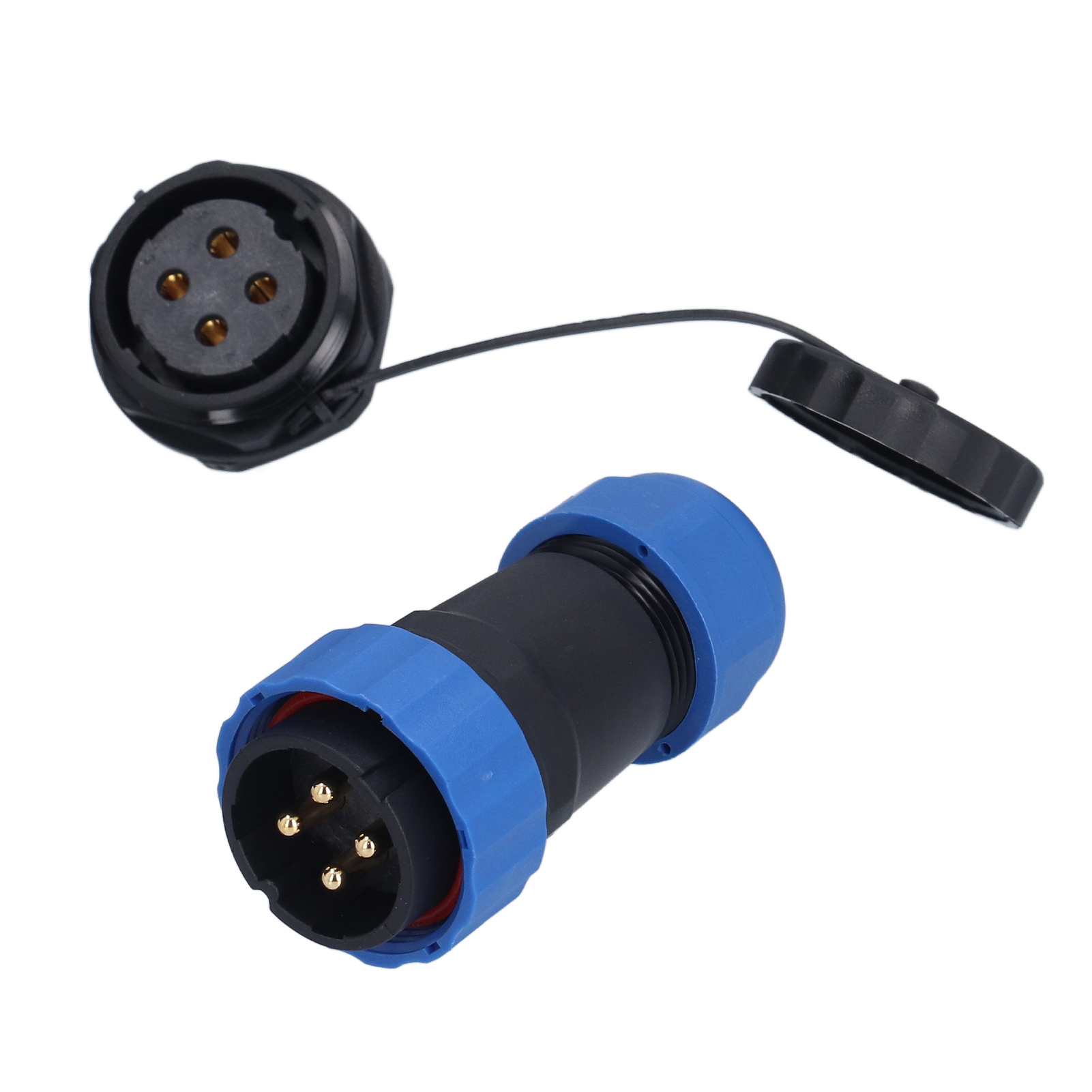 Ip68-wasserdichte Anschlussmutter, 380v 45a Luftfahrtstecker Für Kabel, Sp284-poliger Elektrischer Steckverbinder