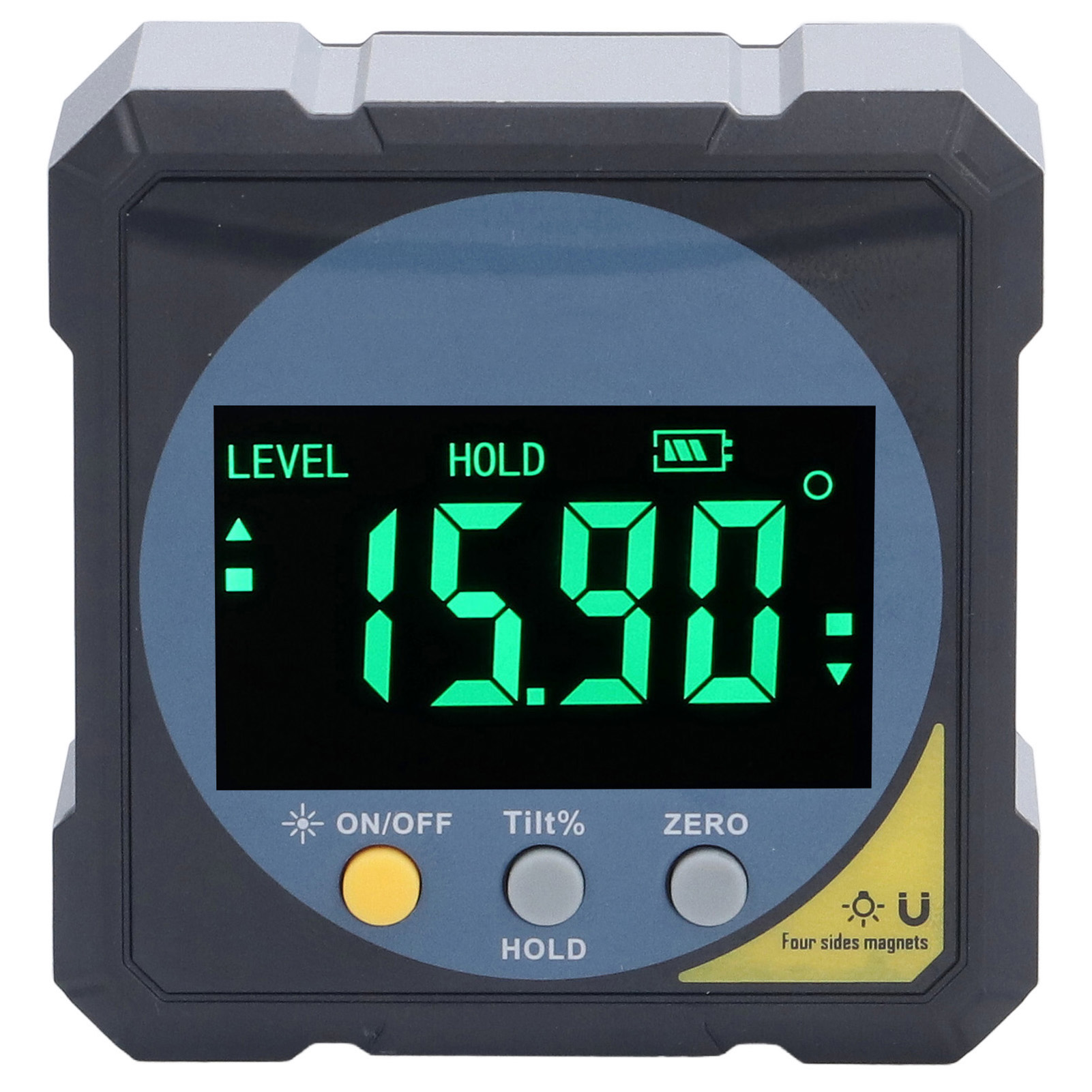 Digitaler Elektronischer Winkelmesser Mit Laser, Magnetischem Neigungsmesser, Wasserwaage, 4x90°-messwinkel, Präzisionswinkelwerkzeug