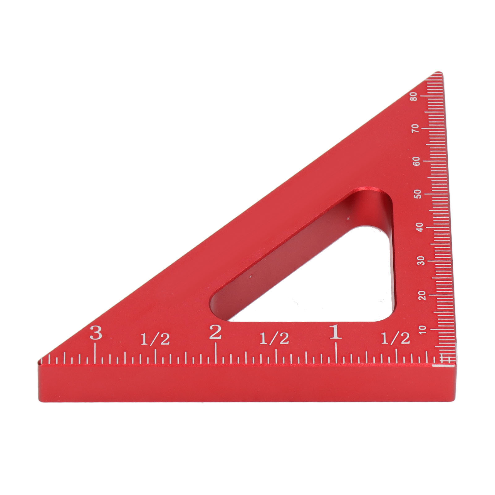 Dreieckiger Holzbearbeitungswinkel 90° X 45°, Zoll- Und Metrisches Messlineal, Schreiner-anreißwerkzeug, Präzisions-holzwinkel, 2 Stück