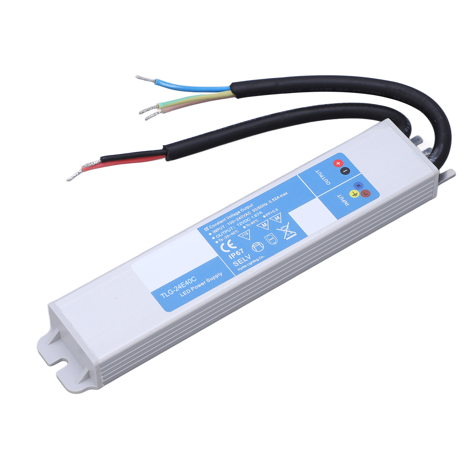 40w 24v Dc Ip67 Wasserdichtes Led-netzteil, 100-240vac Außentransformator, Wasserdichter Adapter Für Strahler Und Lichtleisten.