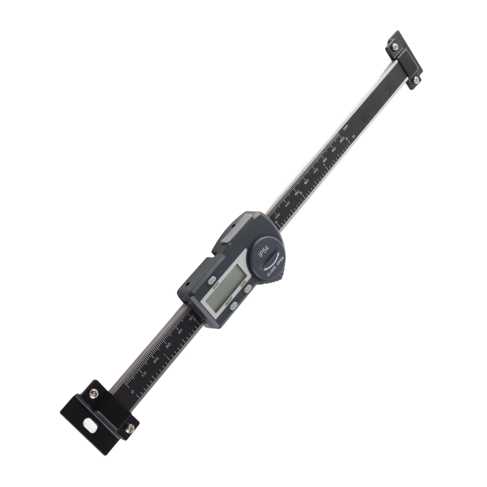 Horizontaler Digitaler Messschieber (ip54), Lcd-lineal Mit Nullpunkt- Und Messwerthaltefunktion, Längenmesswerkzeug 0–200 Mm / 0–7,9 Zoll