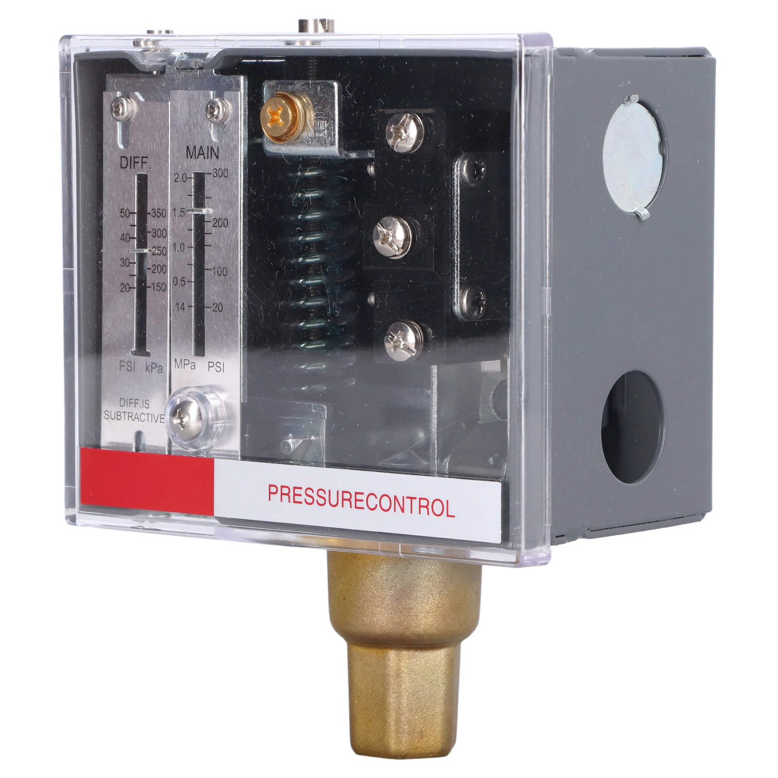Lefoo Lf56 Einstellbarer Druckschalter, Regler Für Flüssigkeiten Und Dämpfe, Npt 1/4-18 Anschluss, Spdt-kontakt, Druckregler.