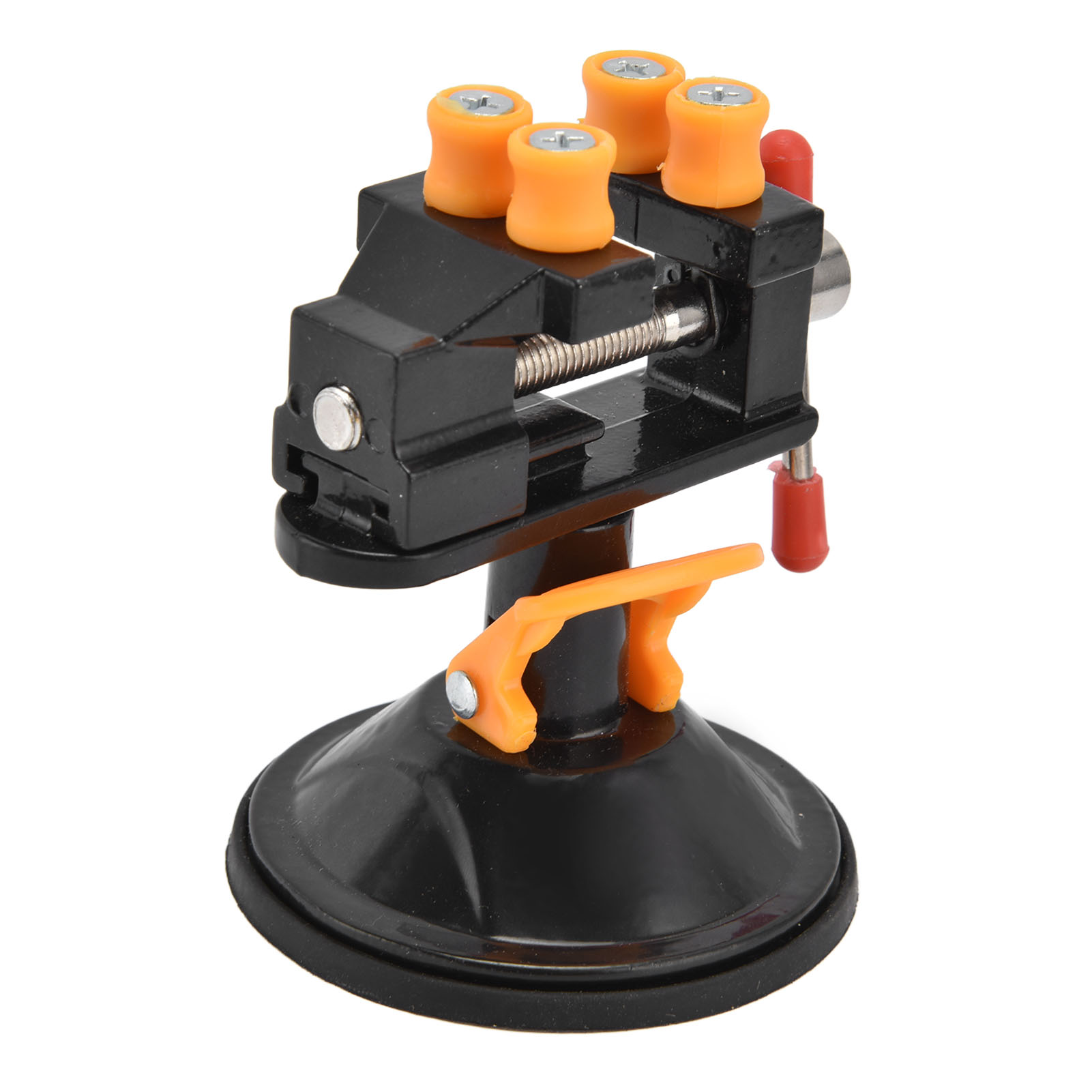 360° Drehbarer Saugnapf-schraubstock, Universelle Rundfußklemme Für Werkbänke, Spannbereich 0-2,5 Cm