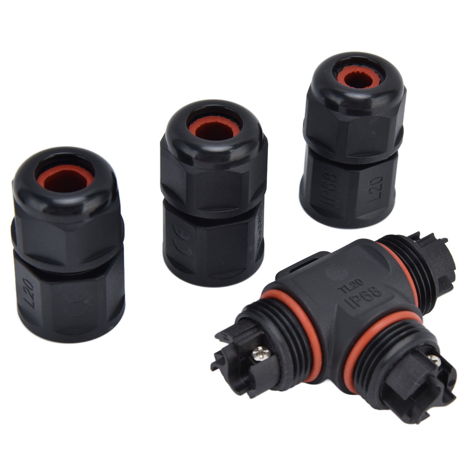 Wasserdichter 3-poliger Stecker, Schneller Elektrischer Bypass, 250v 16a Tl20-kabeladapter, Ip67-anschlussklemme Für Die Verdrahtung, Crimpverbinder.