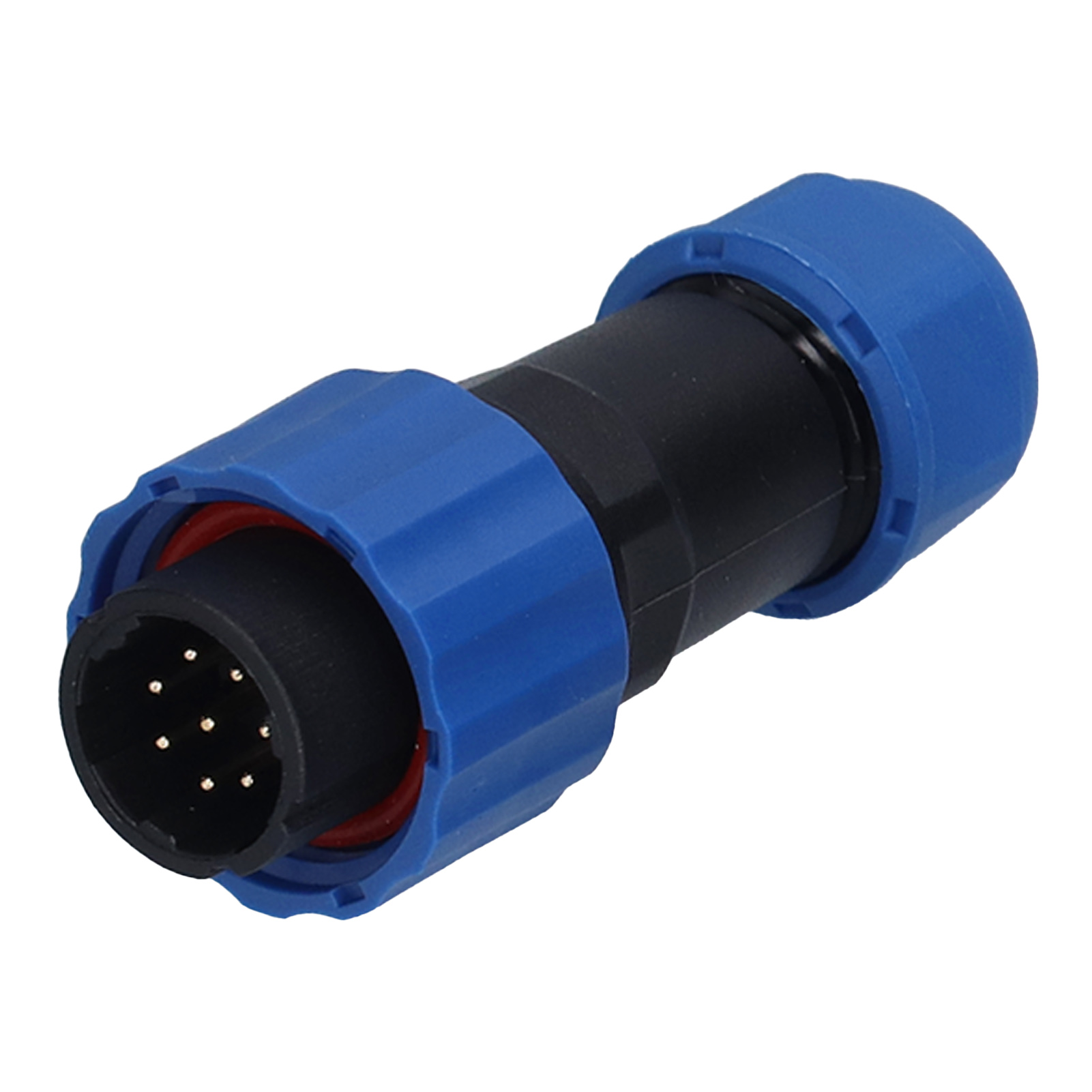 Wasserdichter Flanschstecker Ip68 Sp16, 8-poliger Luftfahrtstecker (männlich/weiblich), 250 V 5 A, Wasserdichte Ausführung, Industrielle Kabelabdichtung