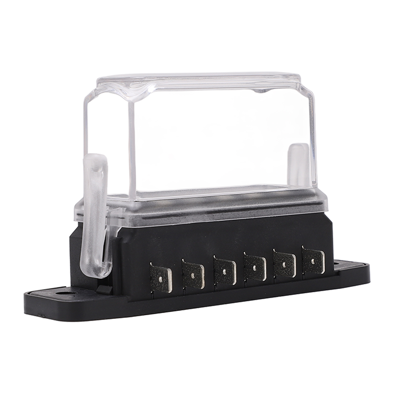 6-fach Sicherungskasten Mit Wasserdichter, Transparenter Abdeckung, 12v/24v Sicherungshalterblock Für Boote Und Wohnmobile, 45a Gesamtlast
