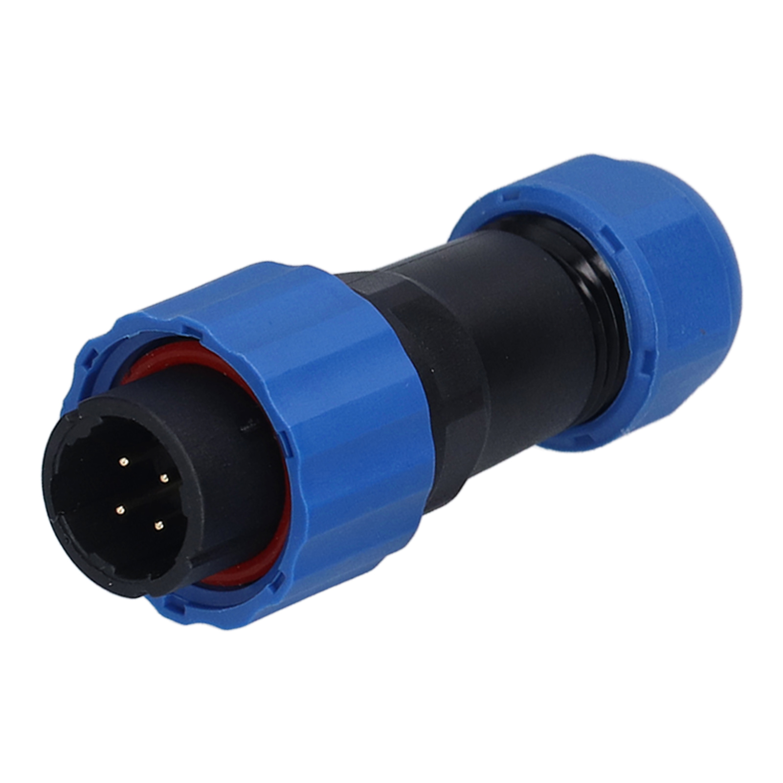 Wasserdichter Ip68-steckverbinder Mit Sp16-flansch, Flugzeugstecker (männlich/weiblich), 4-polige 250v 5a Wasserdichte Ausführung, Stoßverbinder Für Kabel, Robuster Industriestecker.