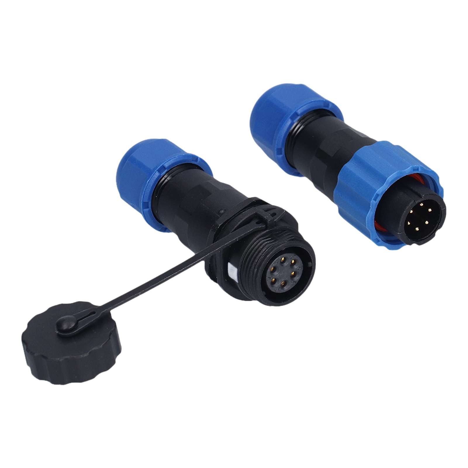 6-poliger Flugzeugstecker (250v 5a), Schraubbuchse, Wasserdicht Und Korrosionsbeständig, Robuste Elektrische Verbindung Von 1 Bis 7 Pins, Flugzeugstecker Für Kabel, Oxidationsbeständigkeit.