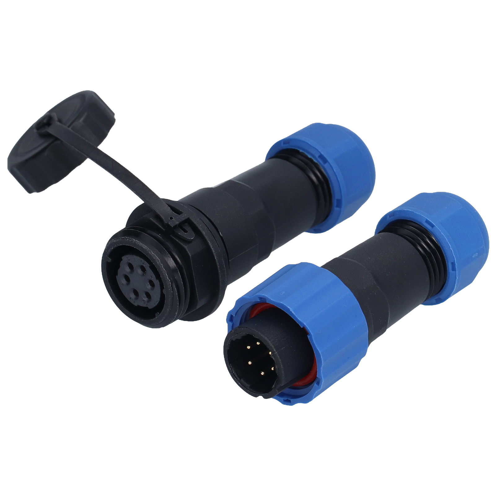 6-poliger, Wasserdichter 250v 5a Luftfahrtstecker, Oxidationsbeständiger Stecker/buchse, Stabile Verbindung, Schutzart Ip67, Für Industrielle Und Außenverkabelung.