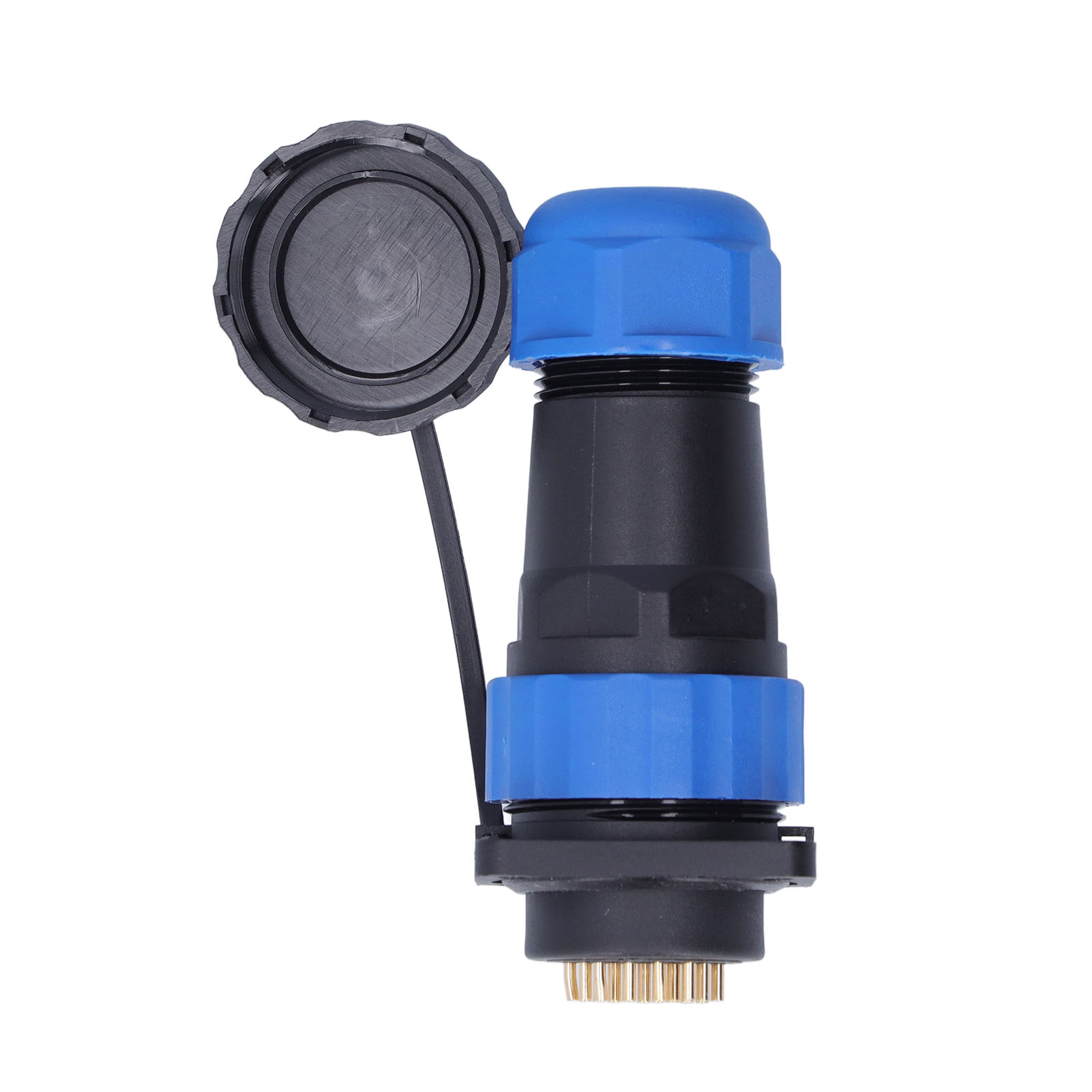 Sp2824 4-poliger Wasserdichter Elektrischer Steckverbinder, Vierkantflanschstecker, Avionik Ac 250 V 5 A, Stromkabel, 1 Stück